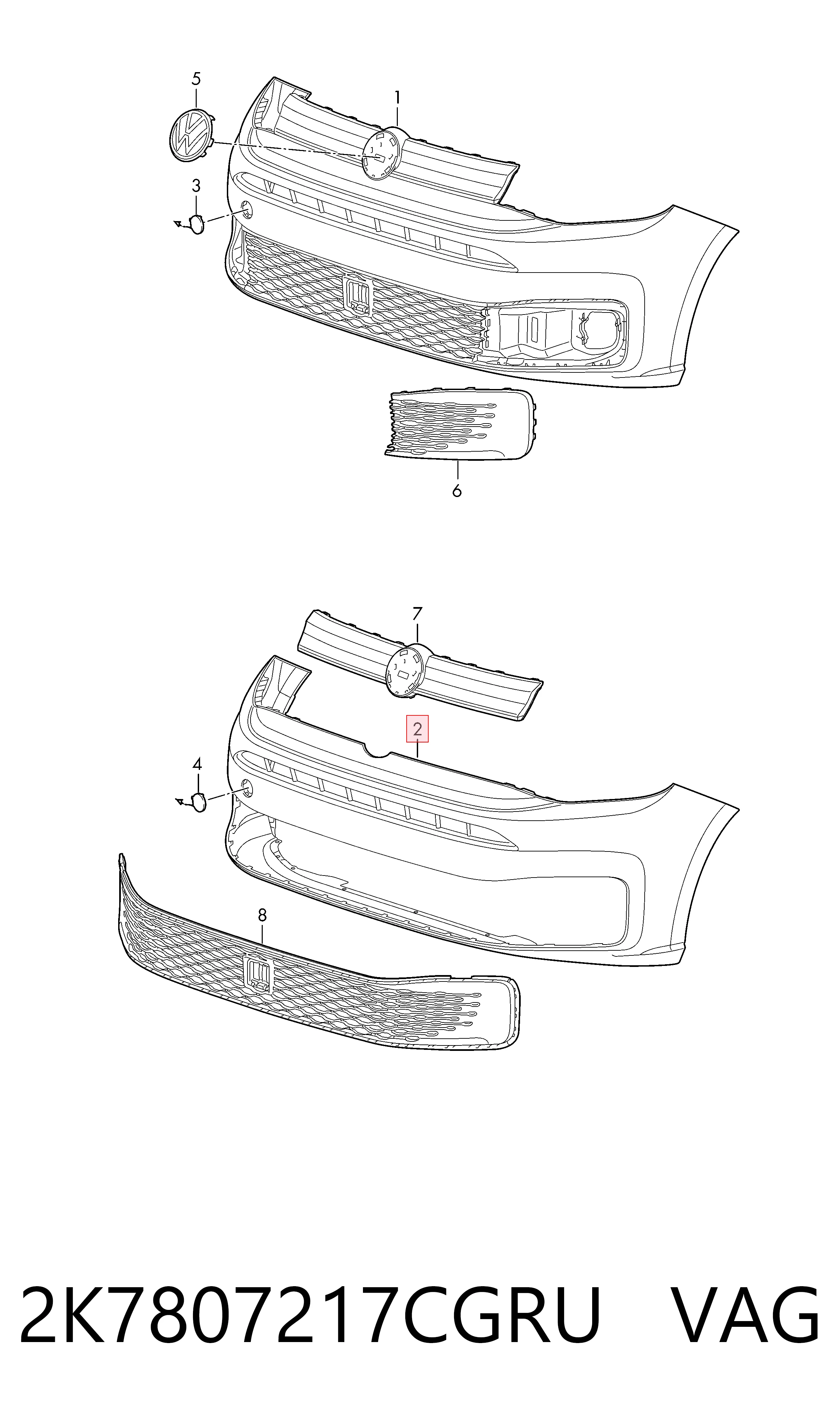 2K7807217CGRU VAG