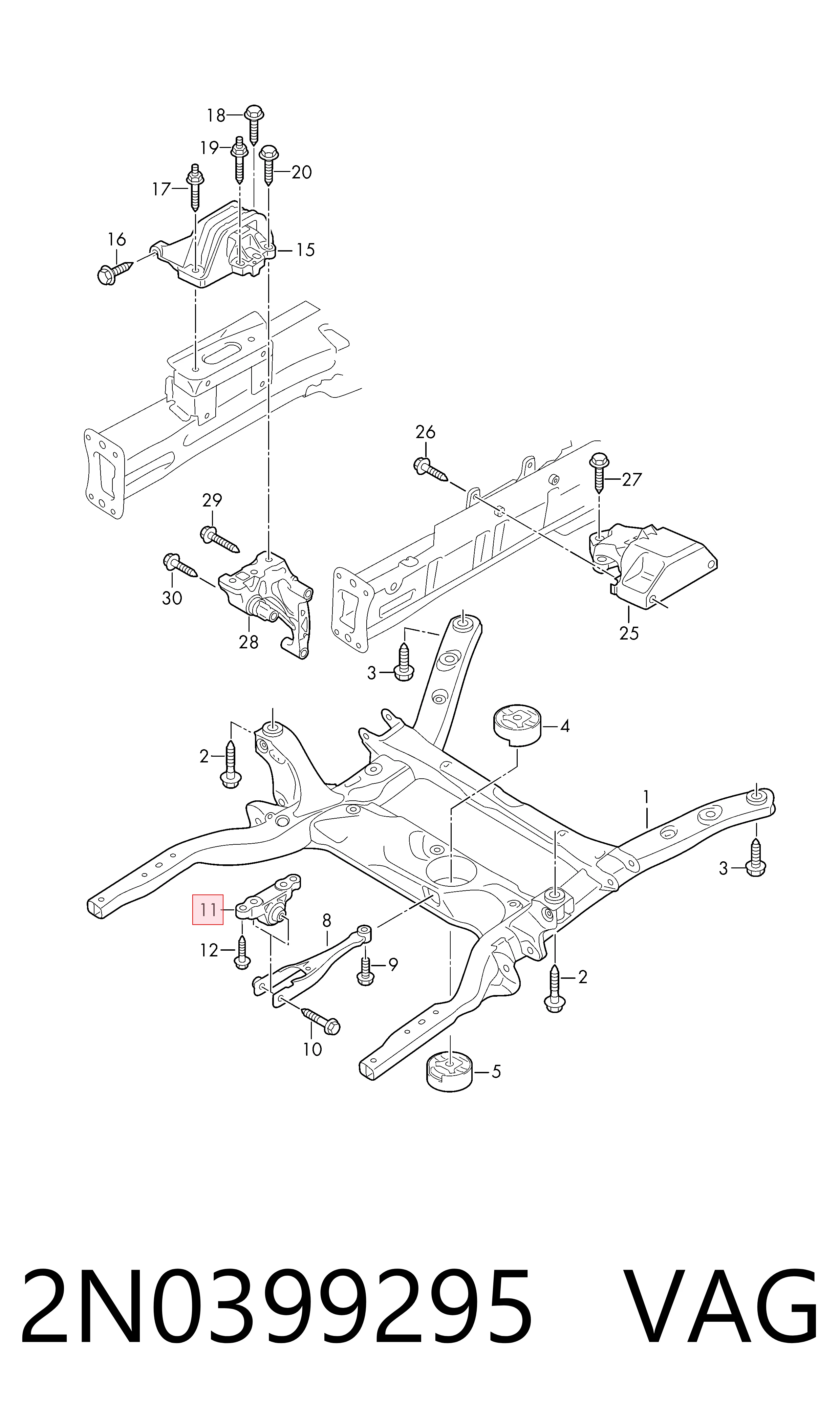 Comprar Soporte trasero del motor Volkswagen Crafter SY, SX, SYB, SYC, SYD, SYM a bajo precio