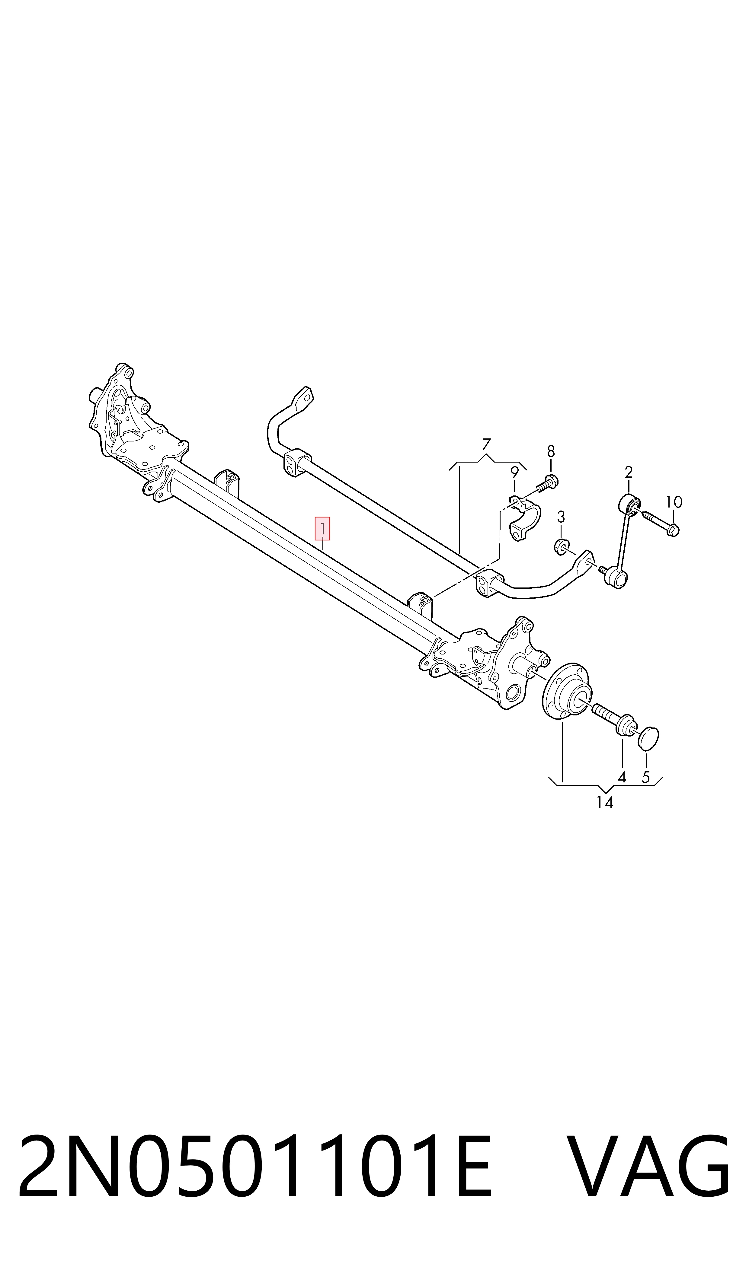 Comprar Puente trasero Volkswagen Crafter  SY, SX, SYB, SYC, SYD, SYM