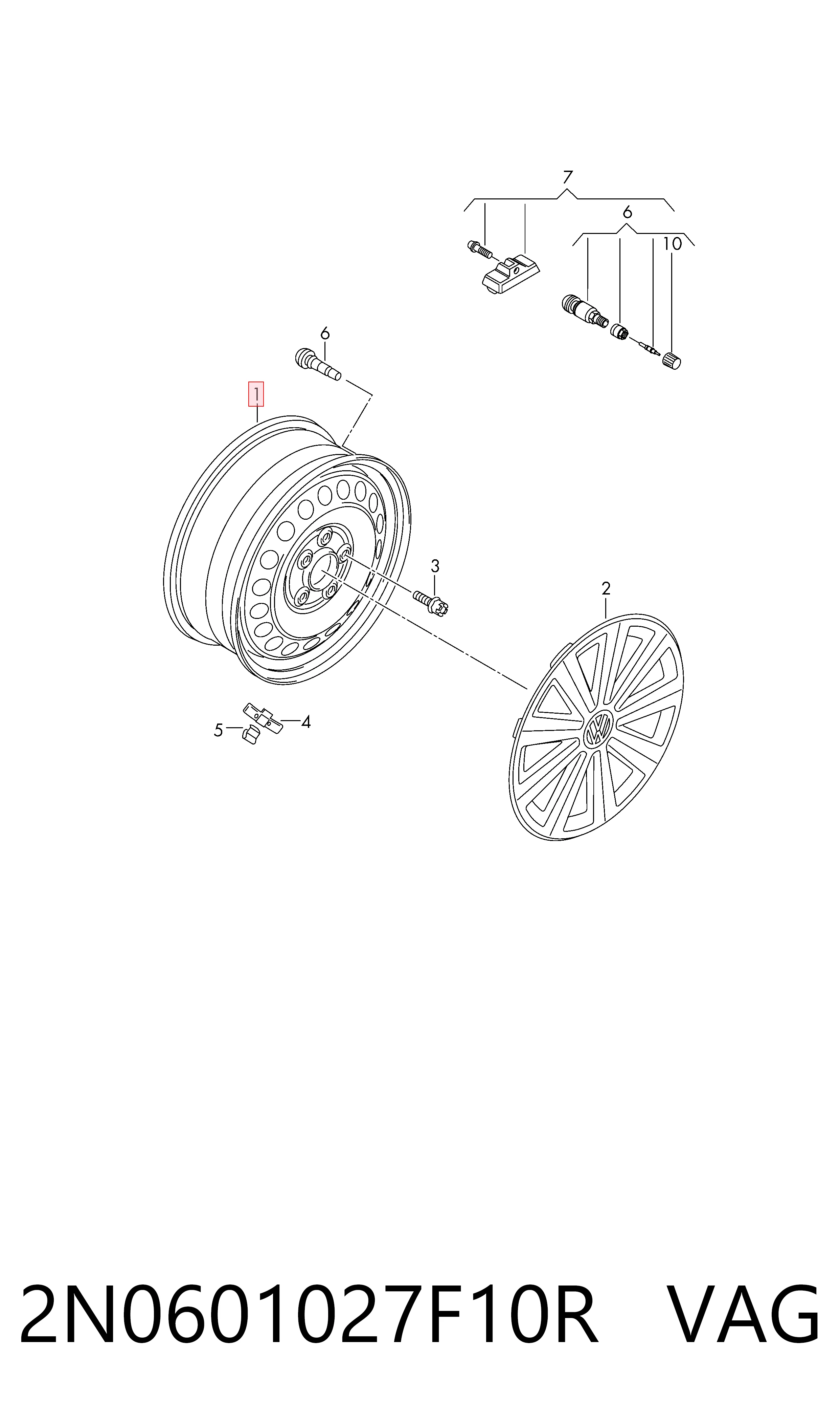 2N0601027F10R VAG