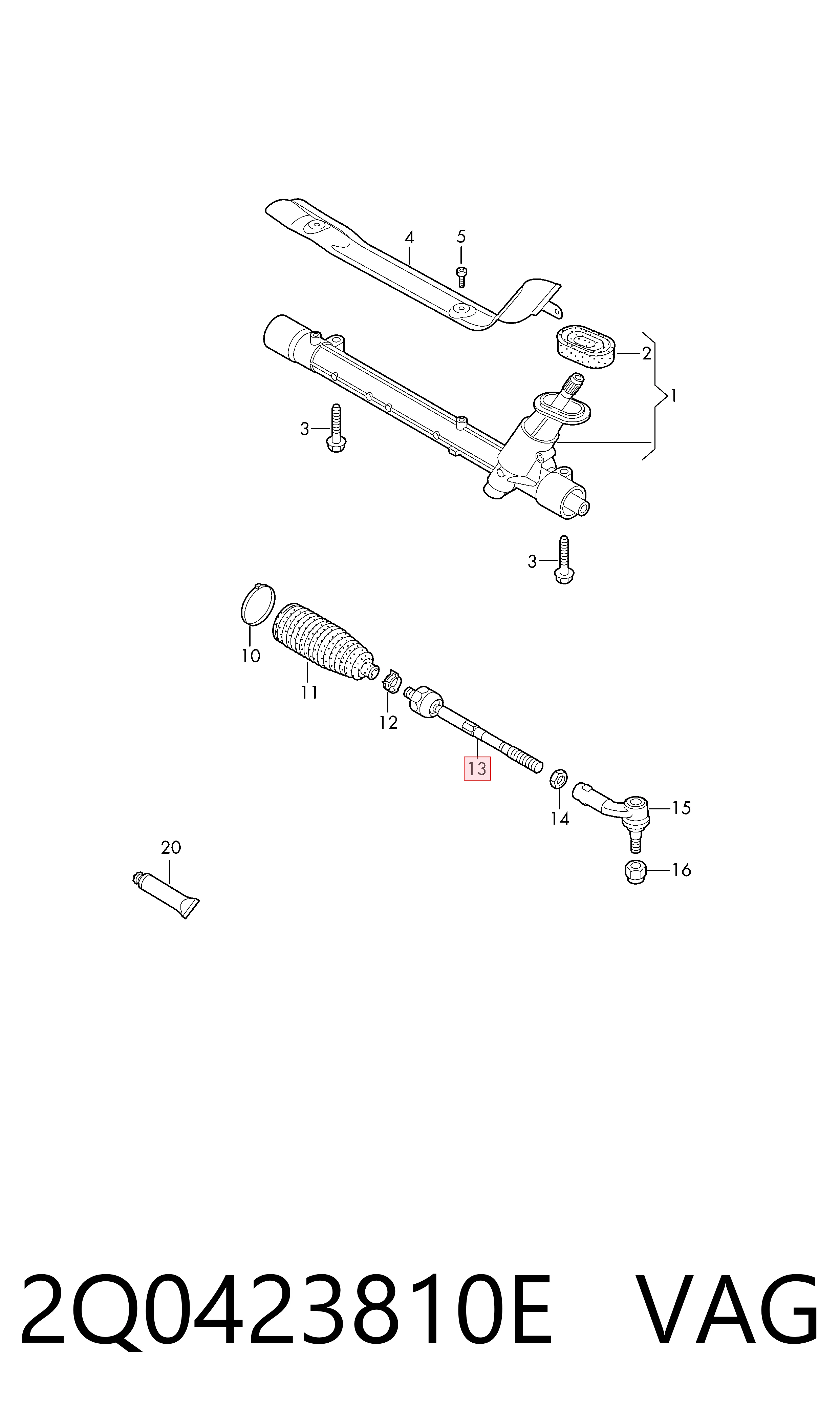 Comprar Barra de dirección Seat Ibiza V KJ1, KJG a bajo precio