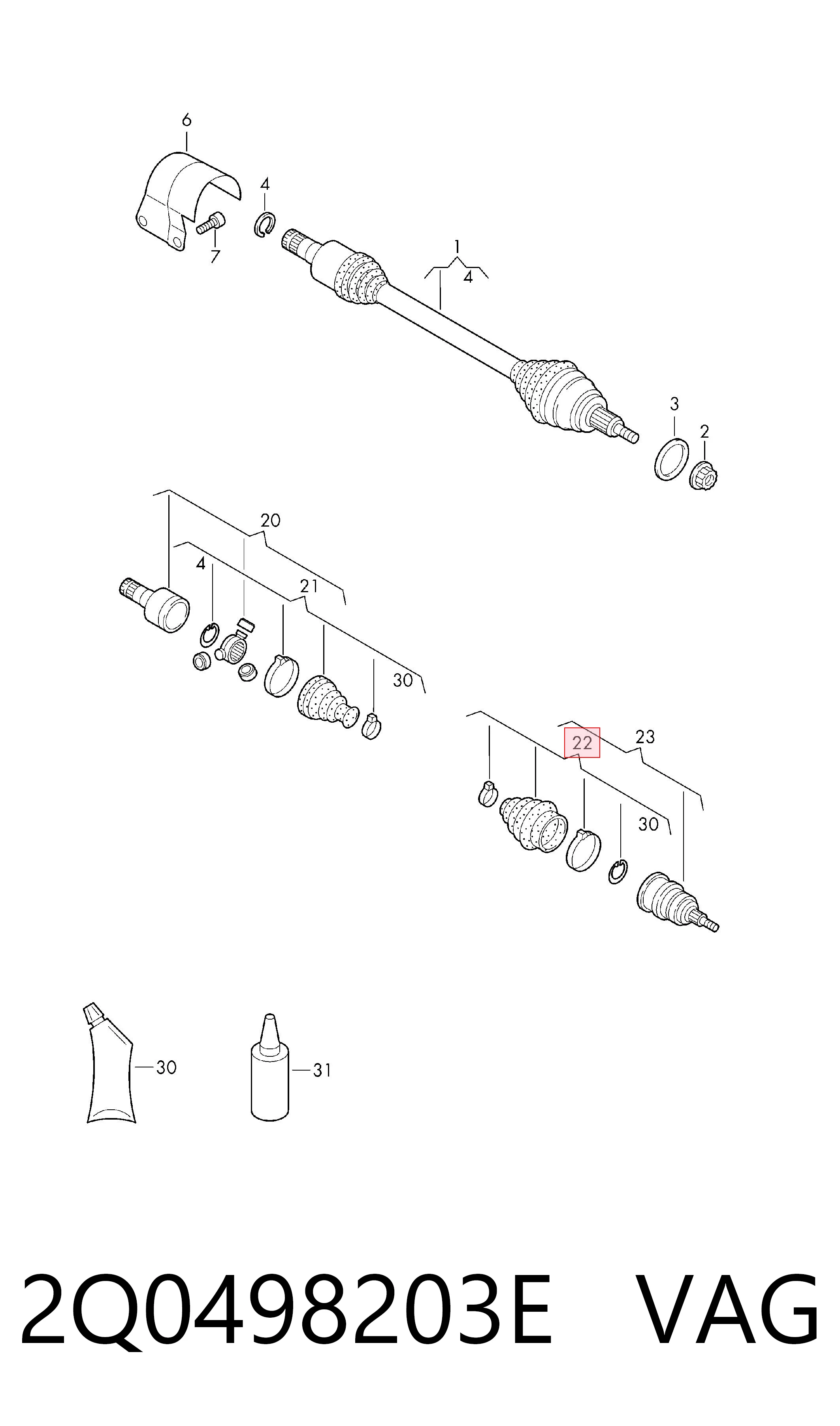 Comprar 2Q0498203E VAG 