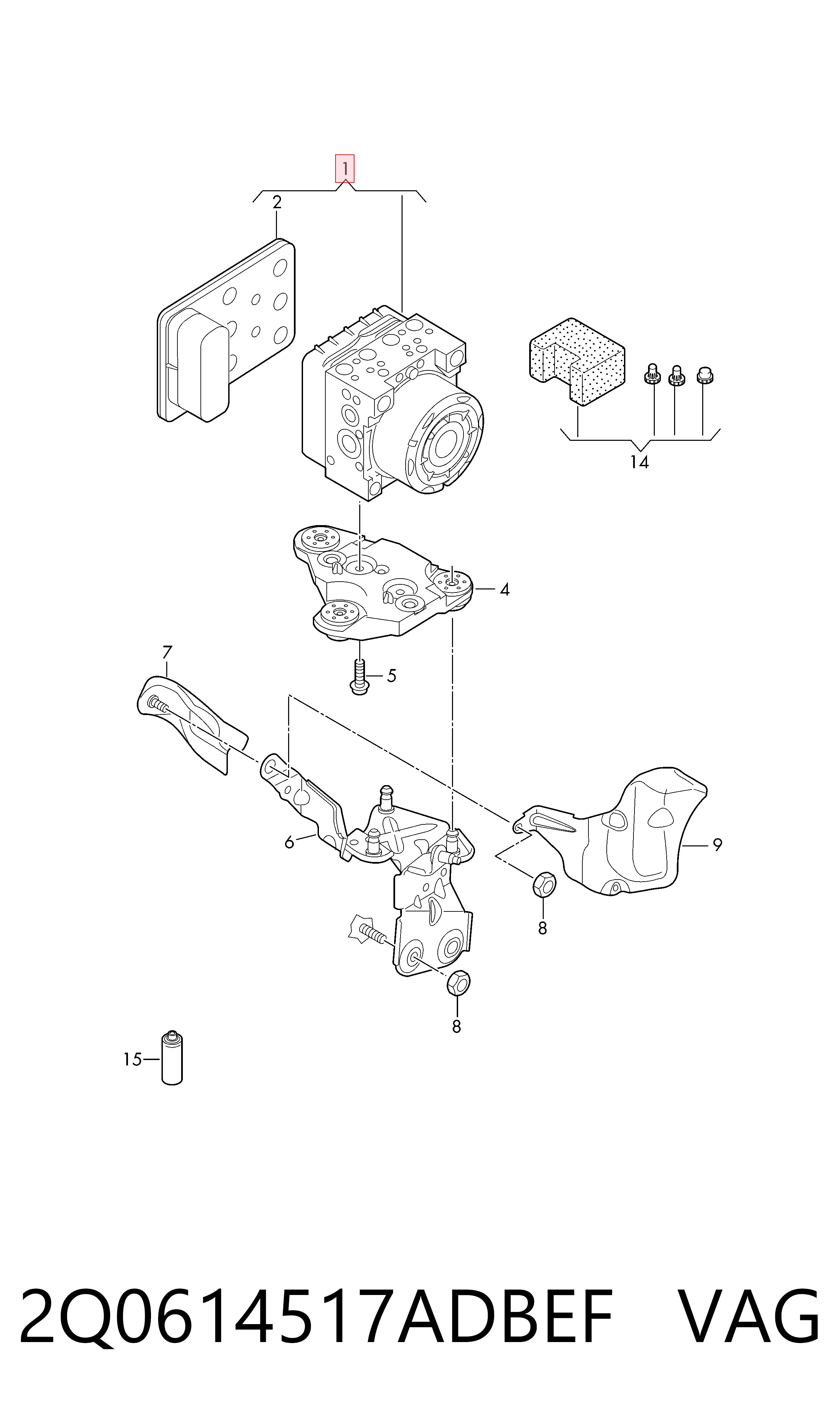 Unidad de control ABS hidráulico Seat Ibiza V (2017-2026)