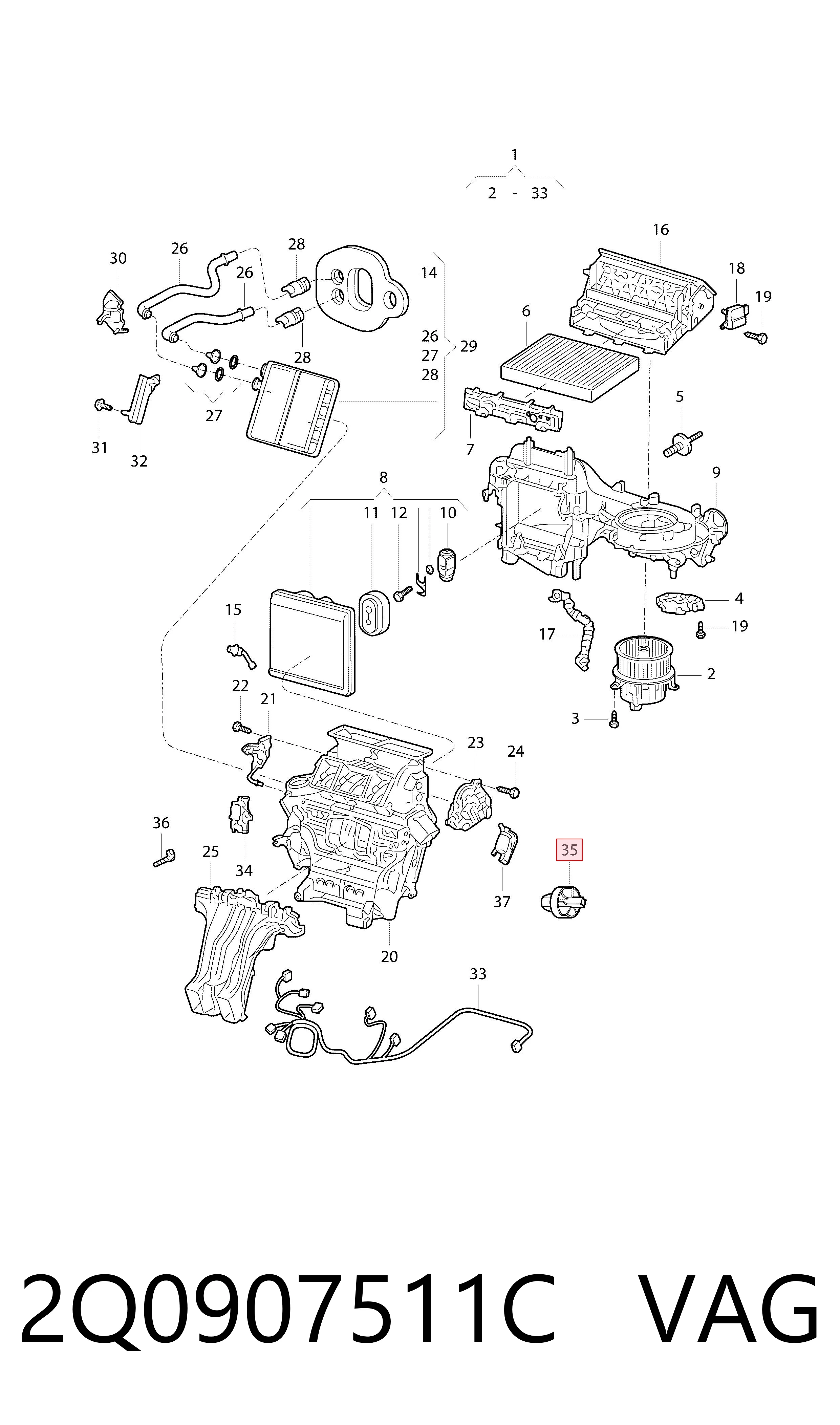 Comprar 2Q0907511C VAG 