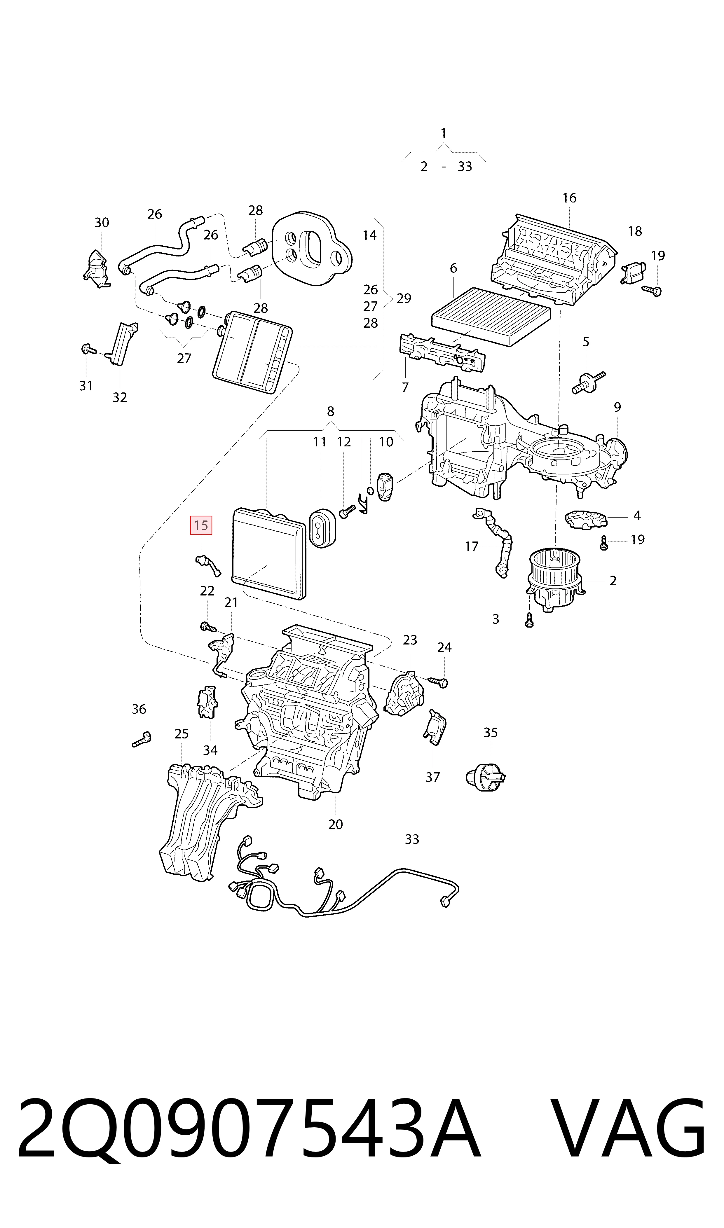 Comprar 2Q0907543A VAG 