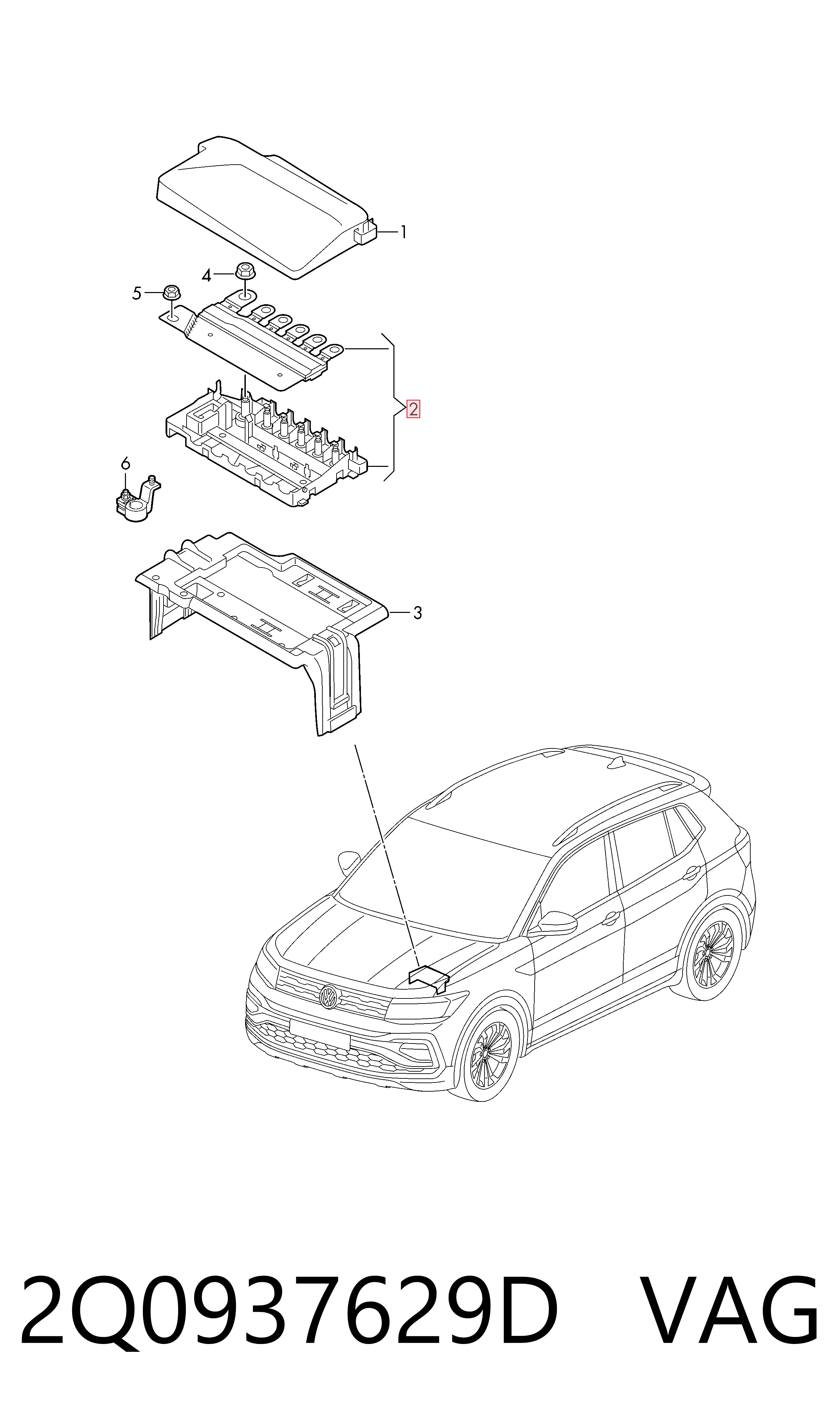 Caja reles Audi A1 Sportback