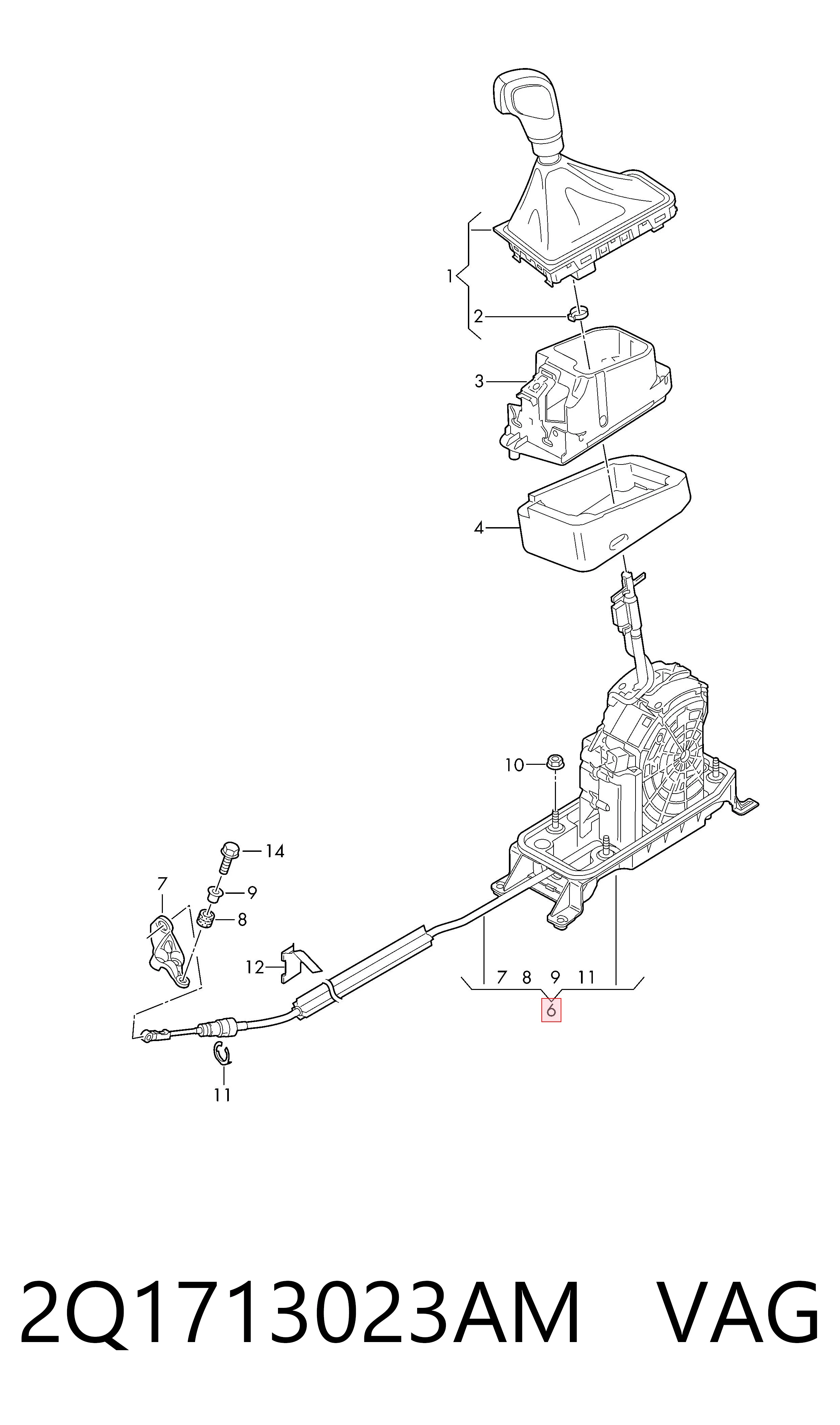 Palanca selectora cambio de marcha para Volkswagen T-CROSS  C11, D31