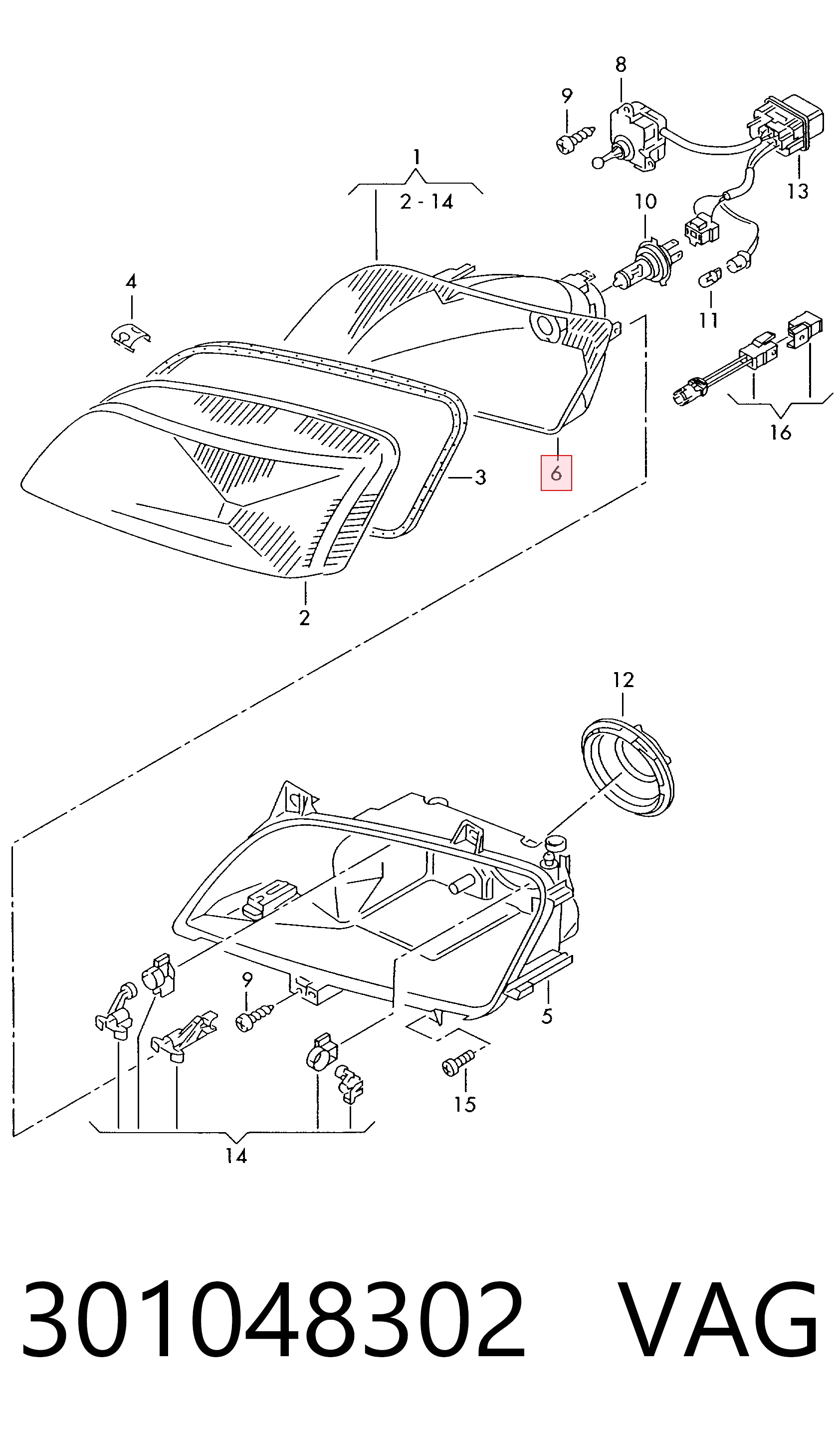 Faro derecho Seat Alhambra monovolumen (7V8, 7V9) (1996 - 2010) precio, desde 49,37 EUR