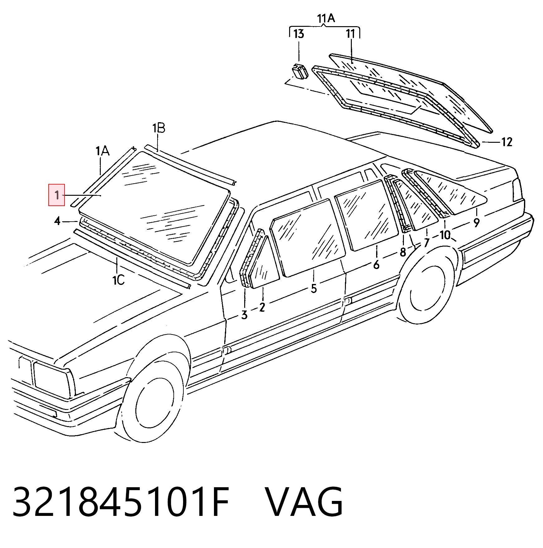 Comprar Parabrisas Volkswagen Passat  32B a bajo precio