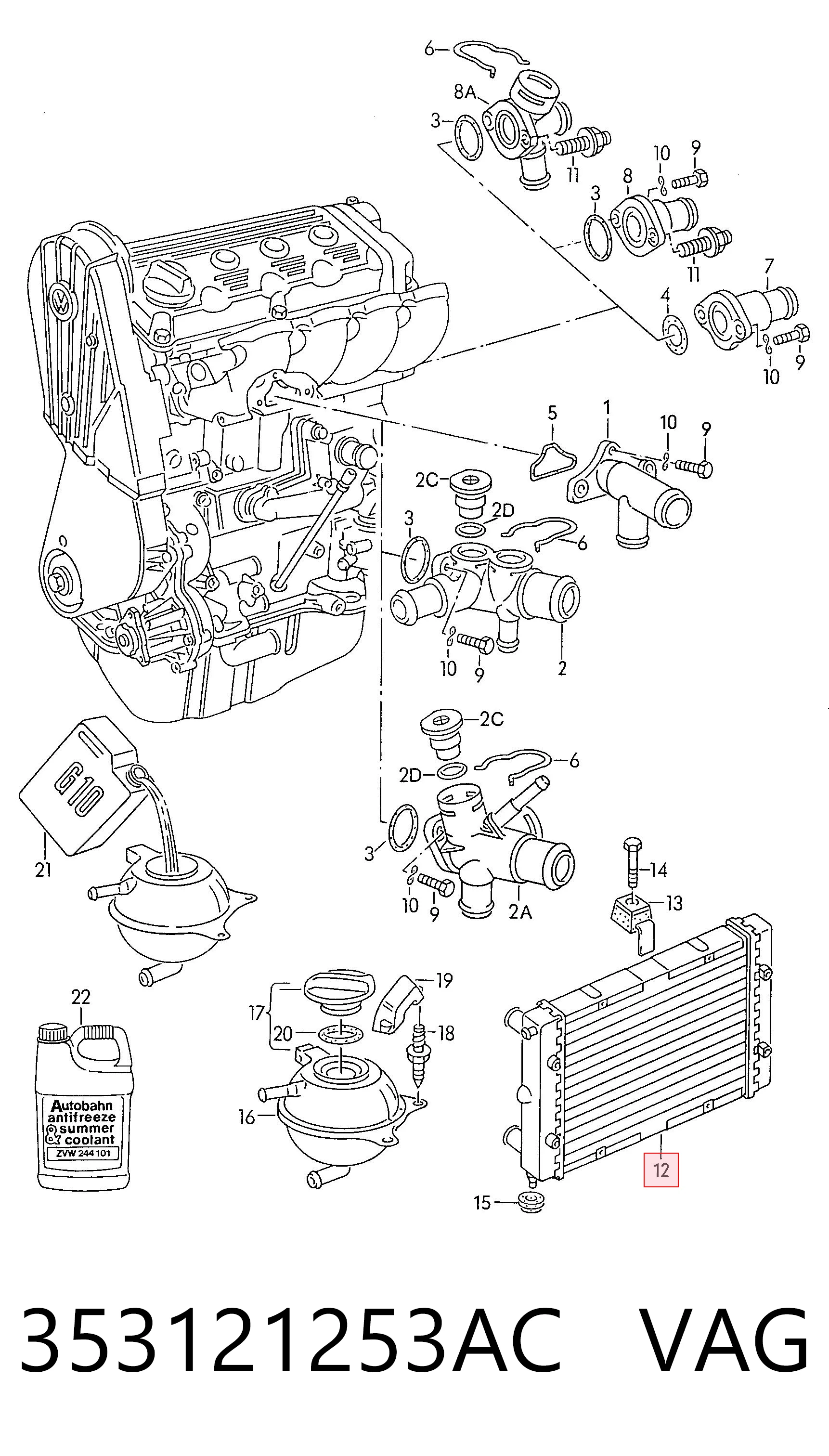 353121253AC VAG