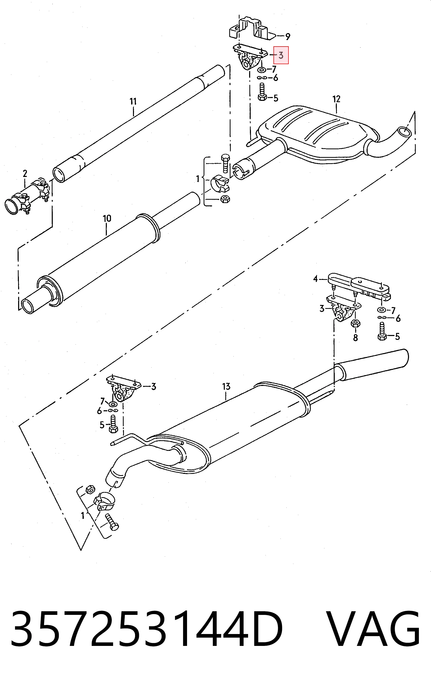 Comprar Soporte de tubo de escape Toledo I 1L