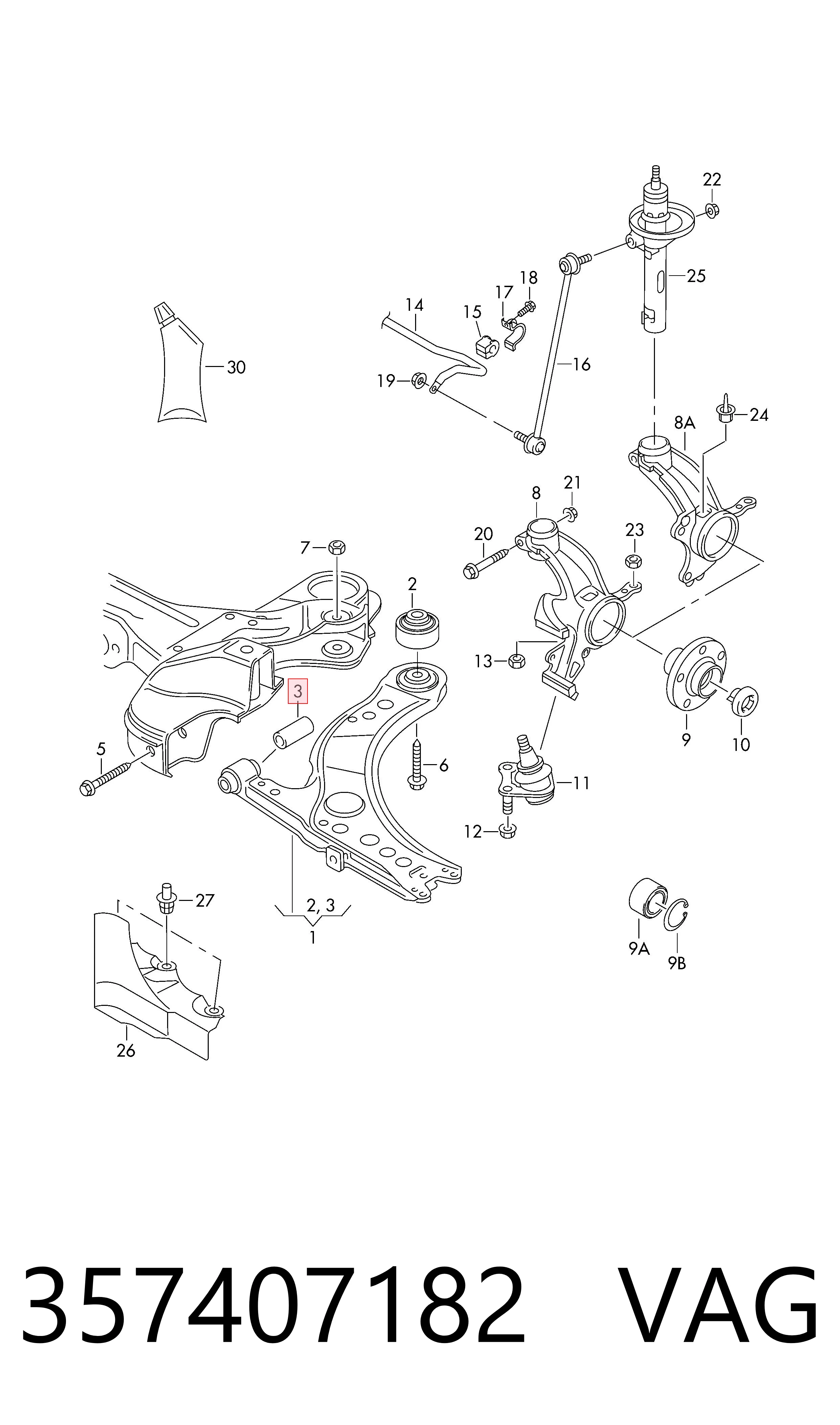 Comprar 357407182 VAG Silentblock
