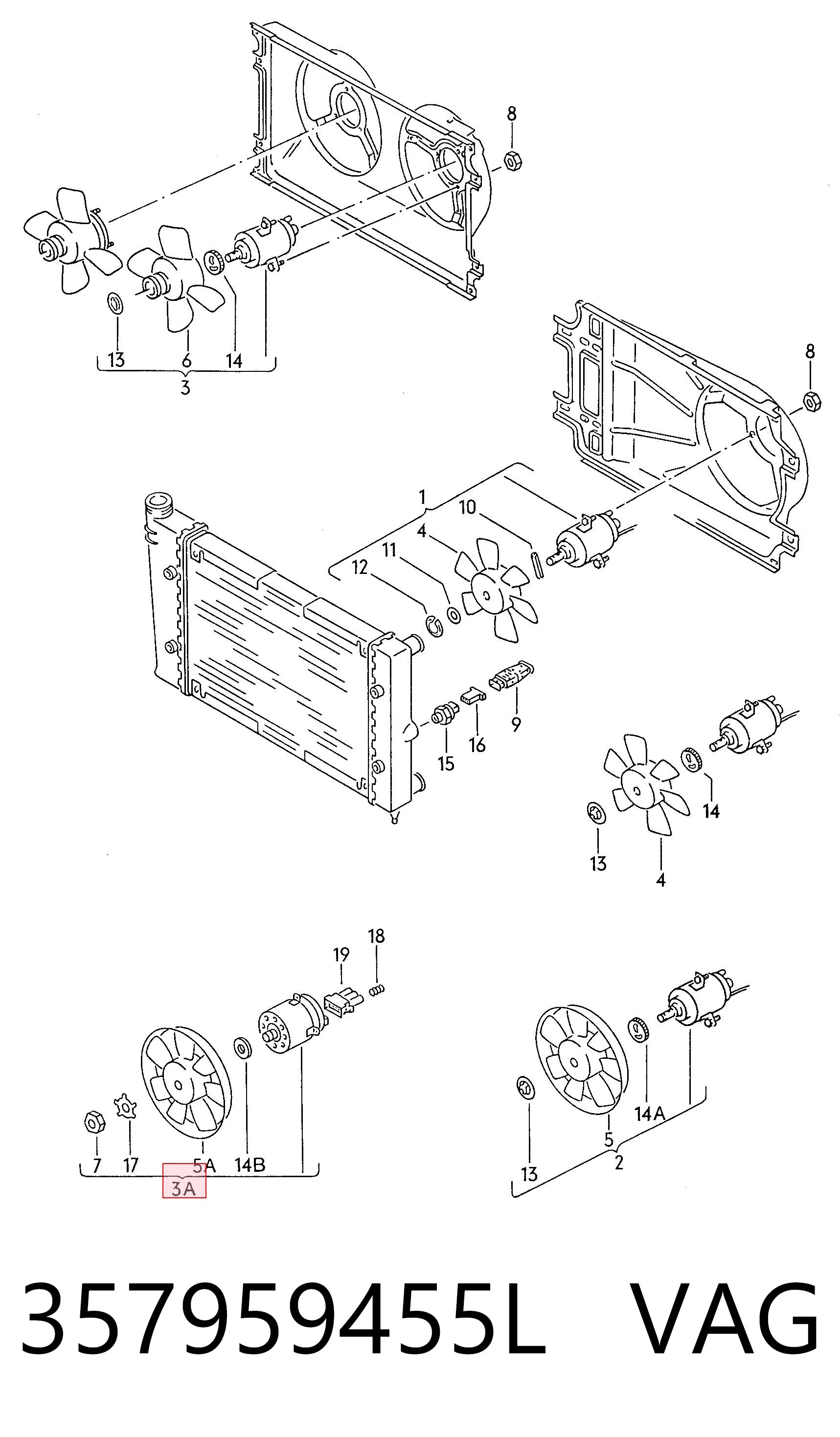 Ventilador del motor 0130305237 Bosch
