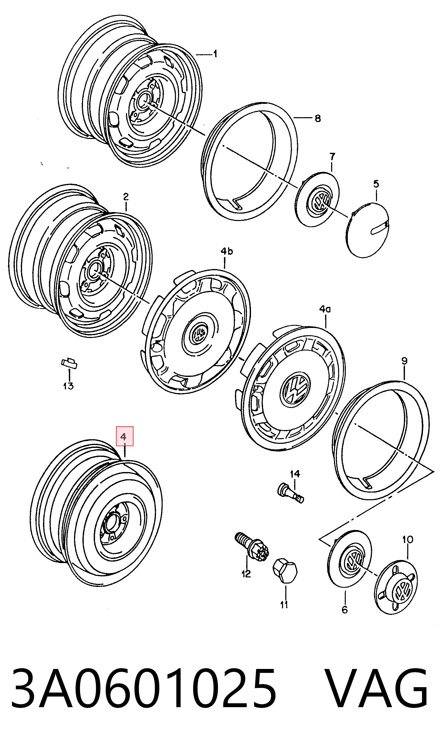 3A0601025 VAG