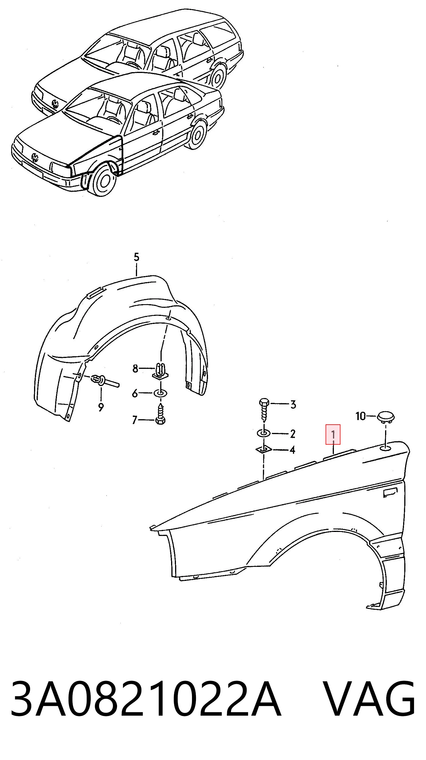 3A0821022A VAG