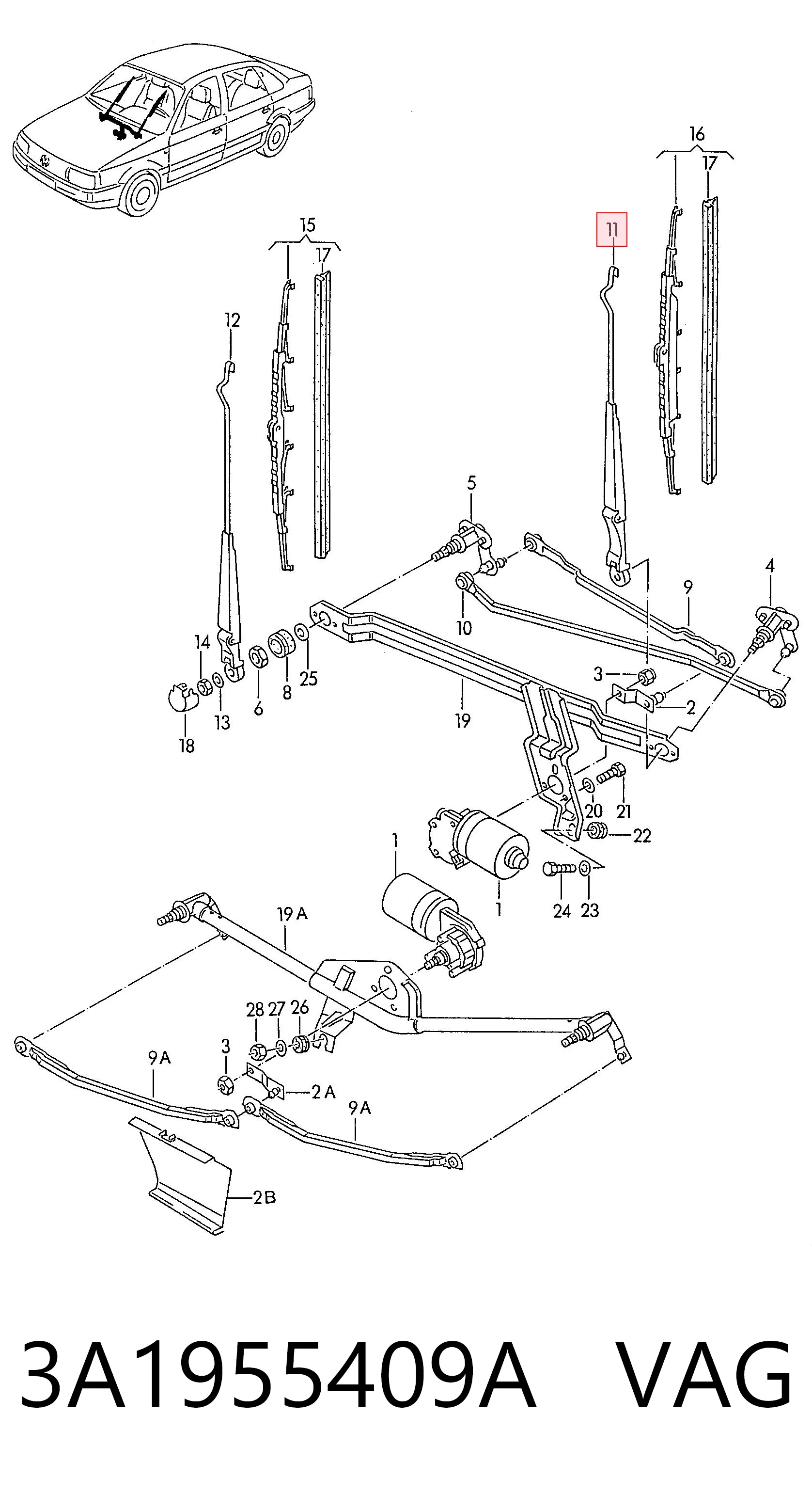 3A1955409A VAG