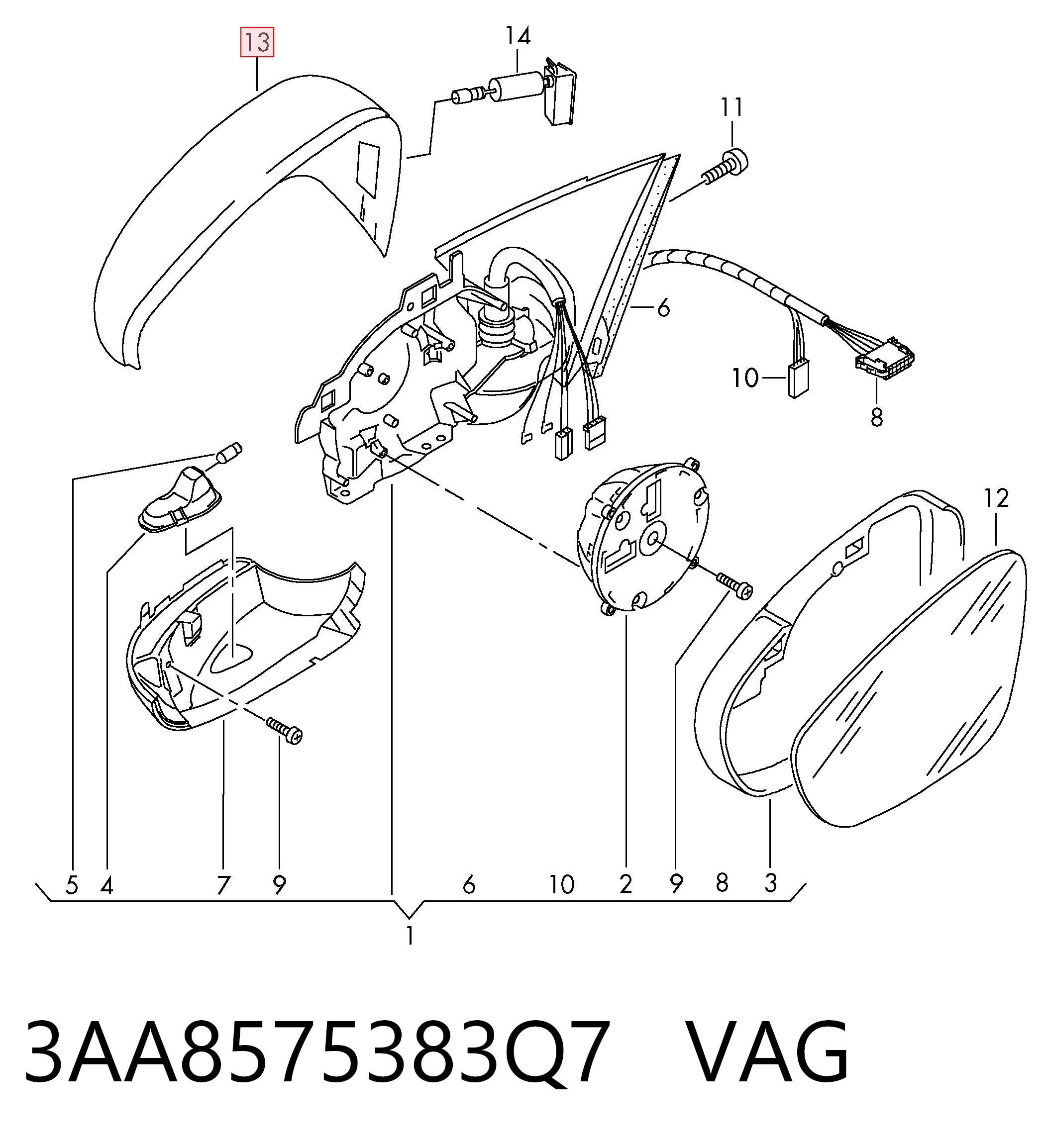 3AA8575383Q7 VAG 