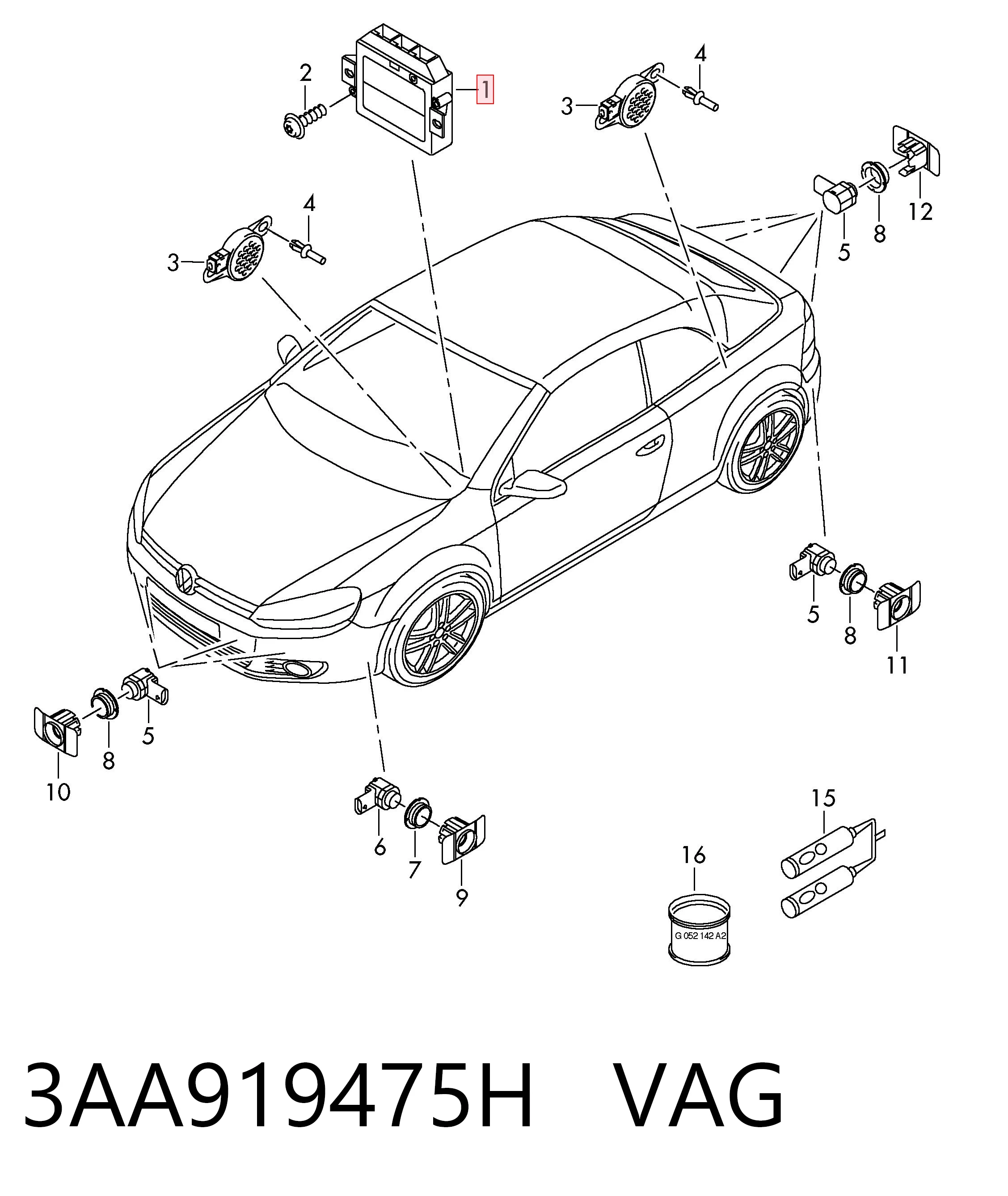 3AA919475H VAG