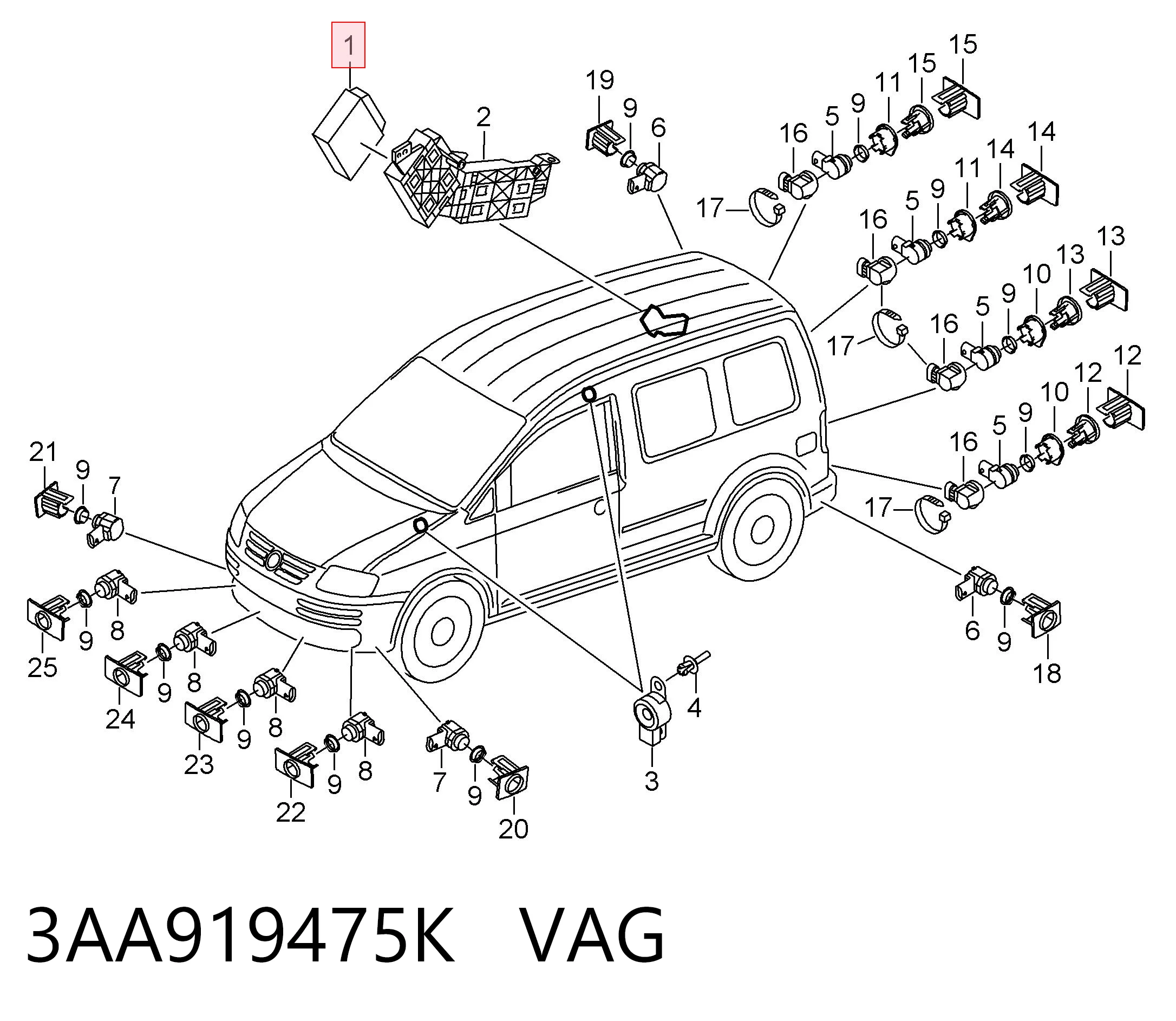 3AA919475K VAG