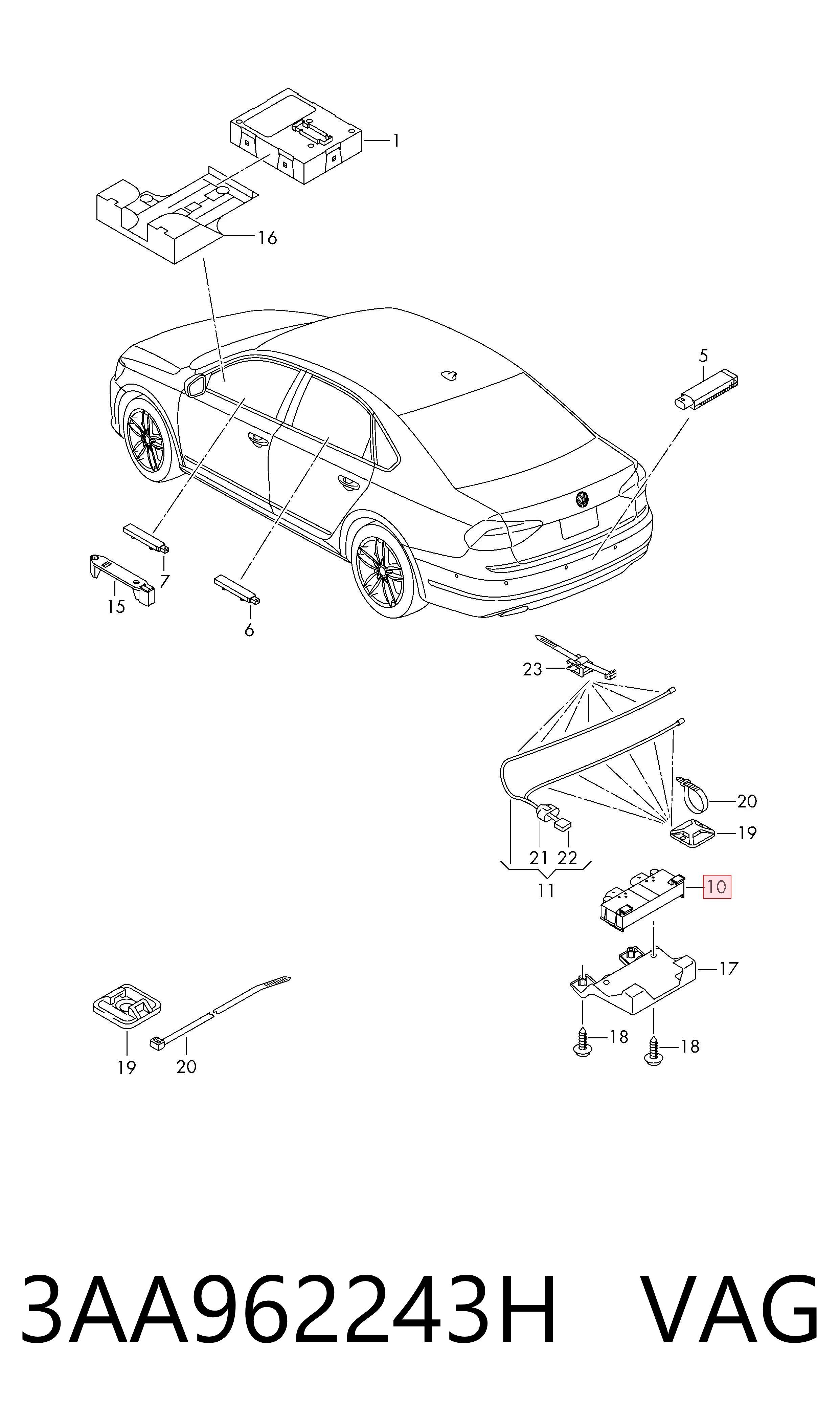  VAG 3AA962243H precio, desde 291,40 EUR