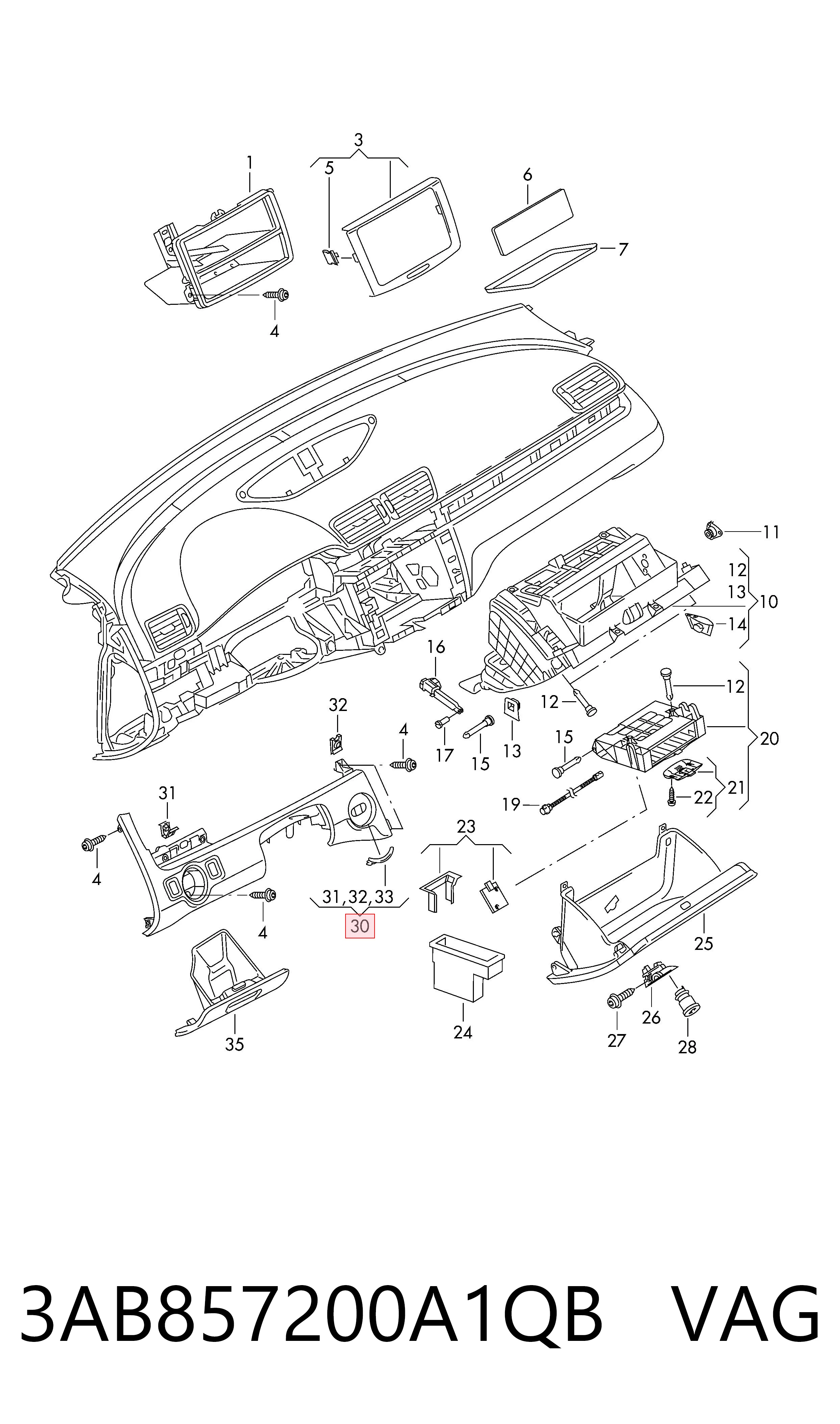 3AB857200A1QB VAG