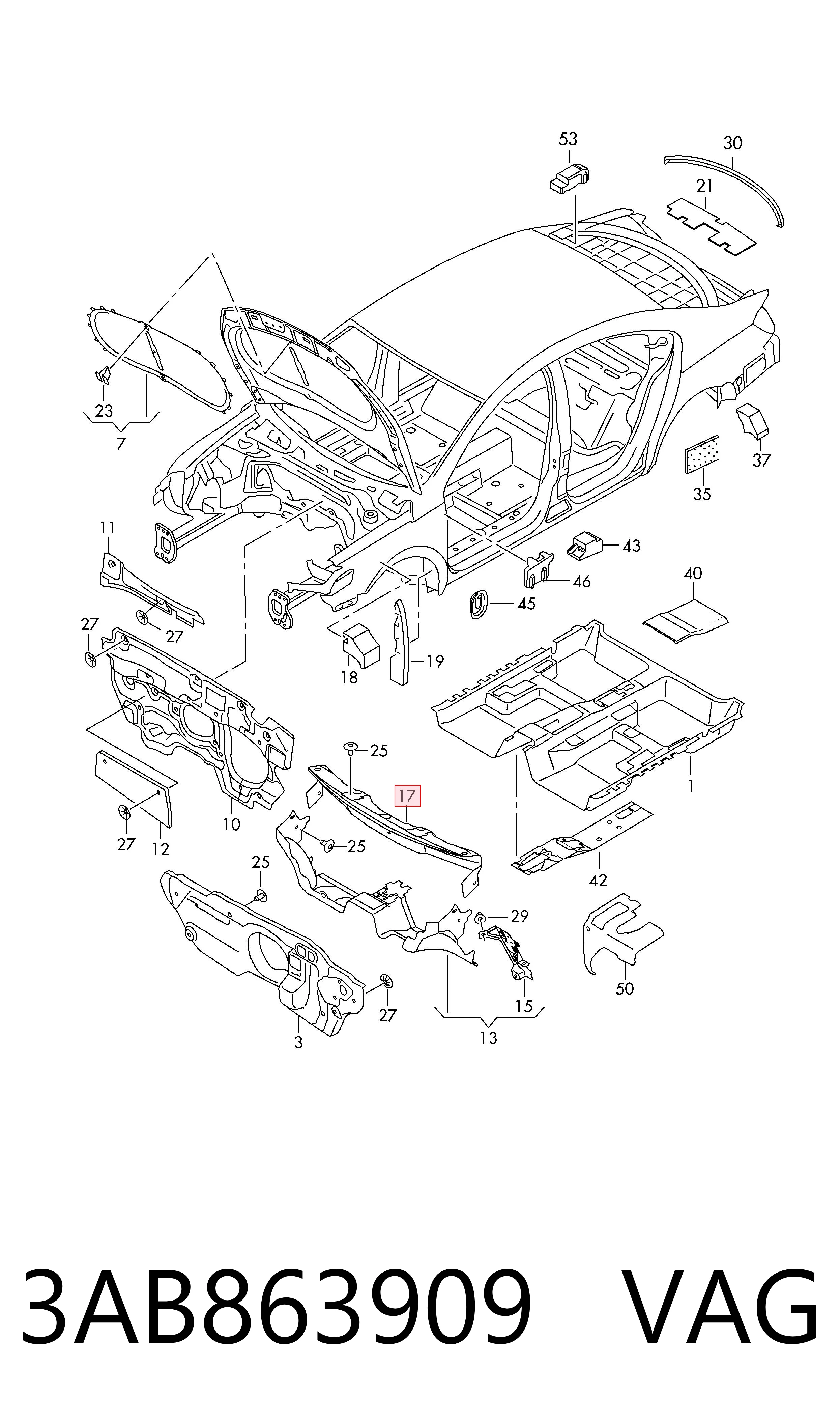 3AB863909 VAG