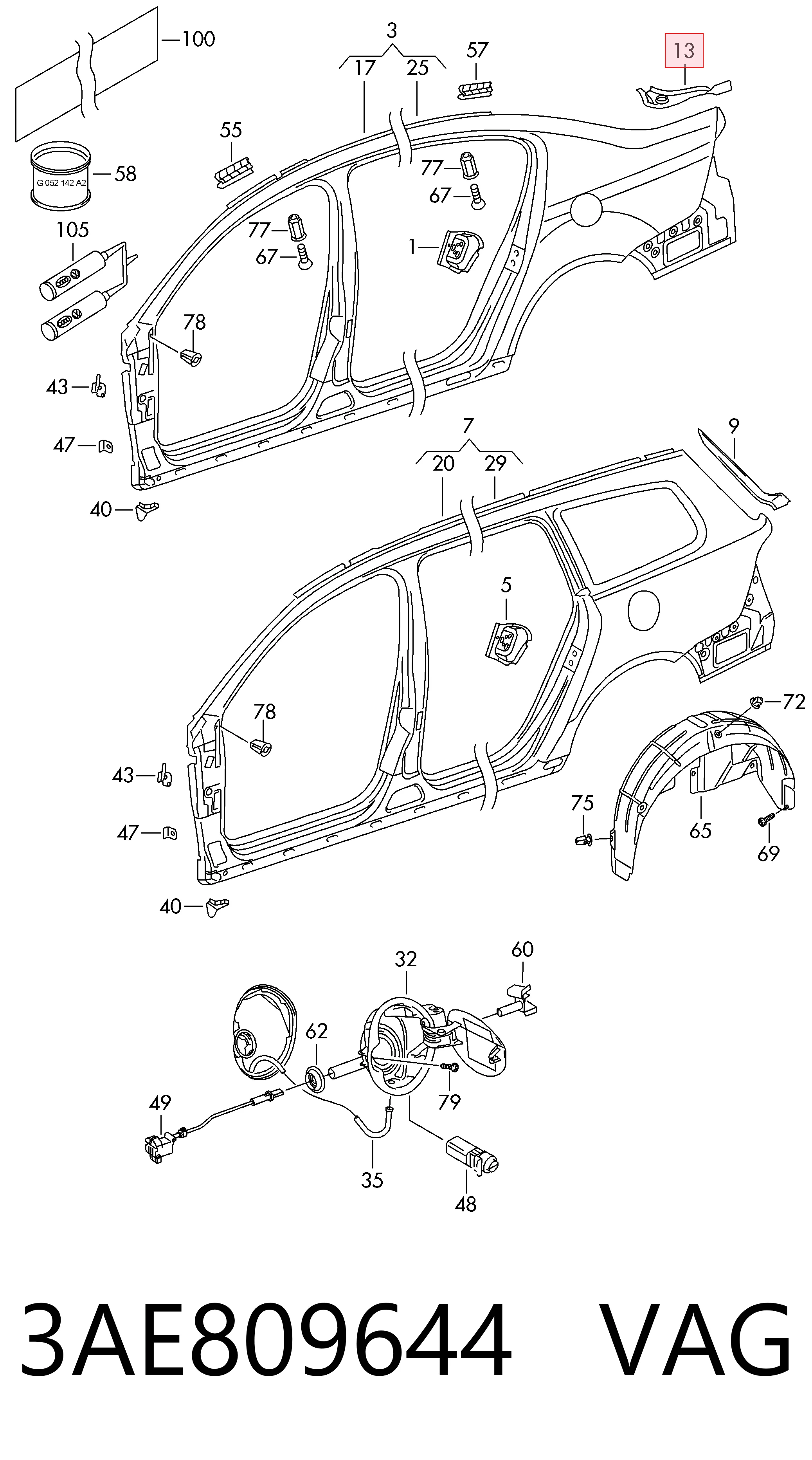 3AE809644 VAG