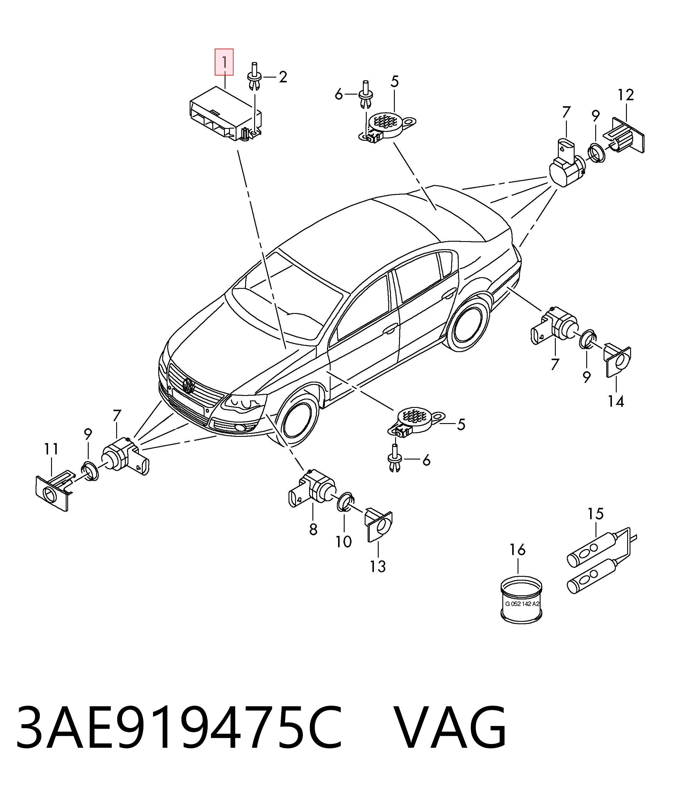 3AE919475C VAG