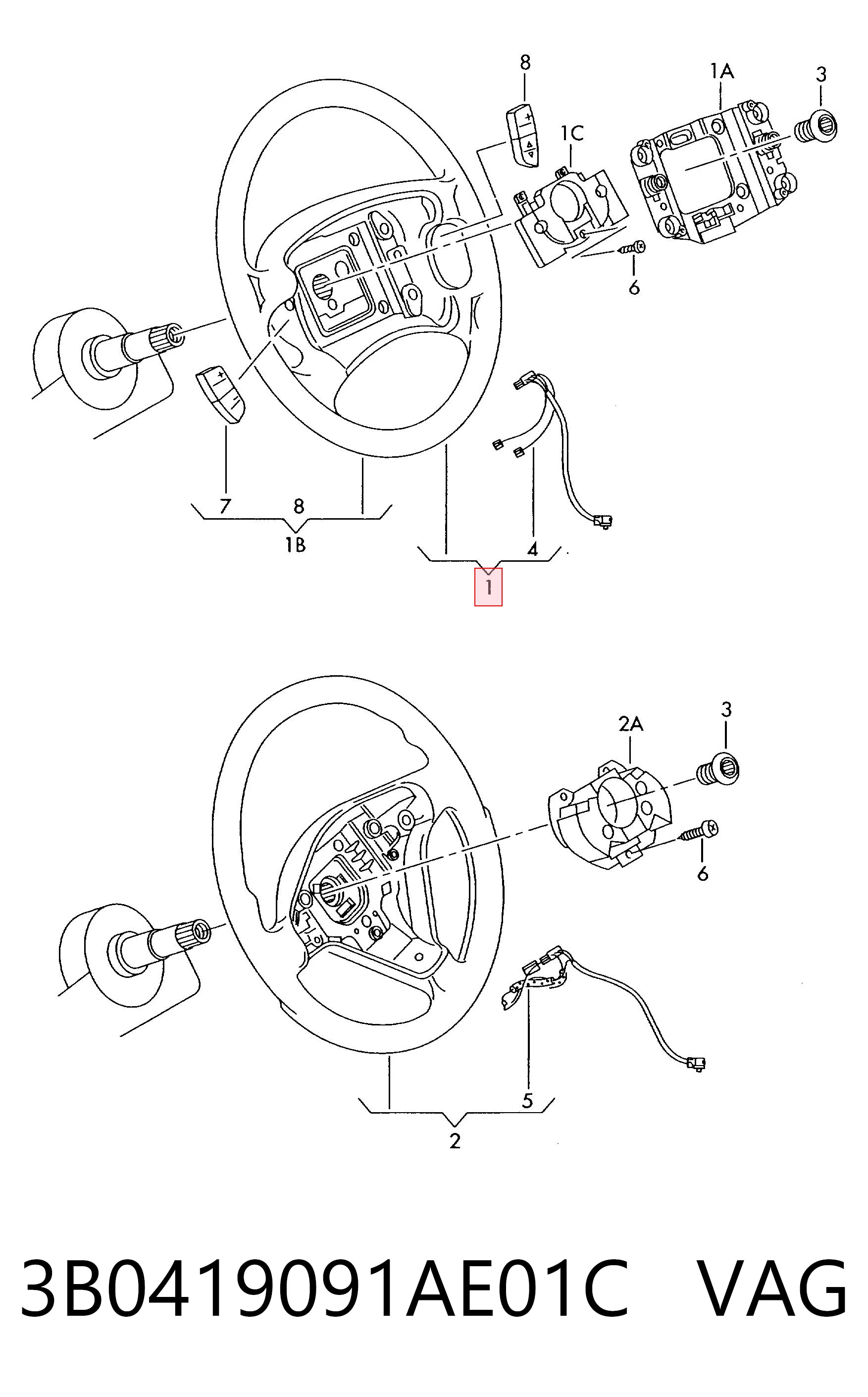 3B0419091AE01C VAG