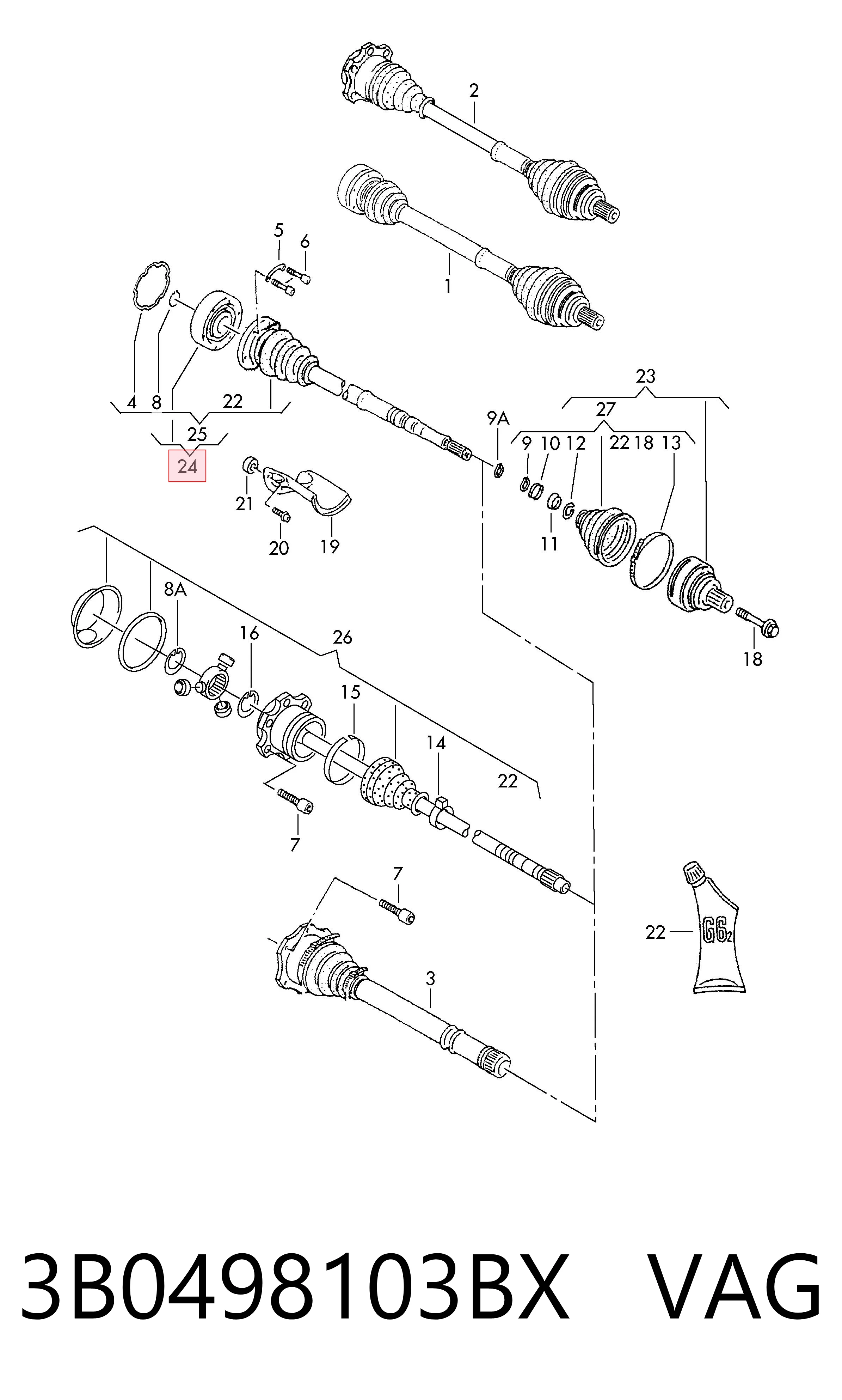 3B0498103BX VAG