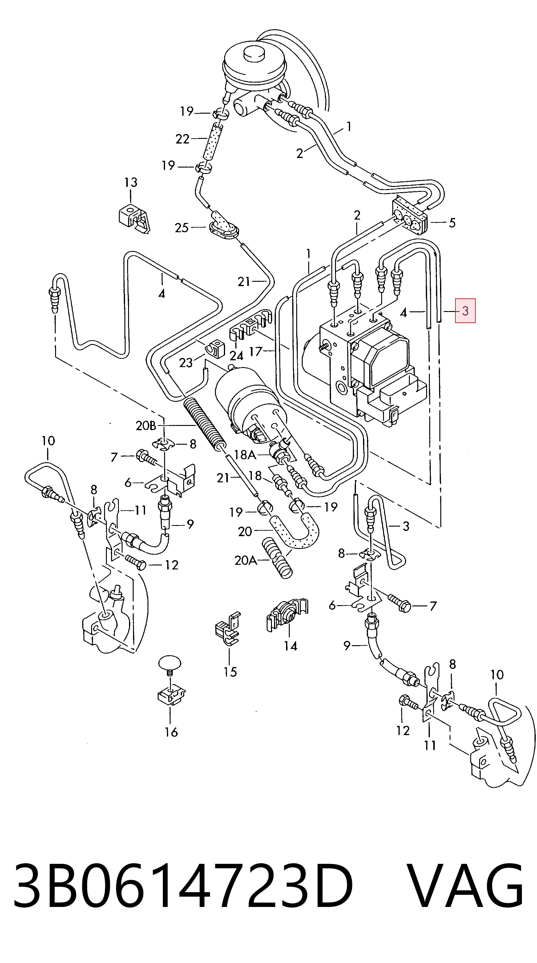 3B0614723D VAG
