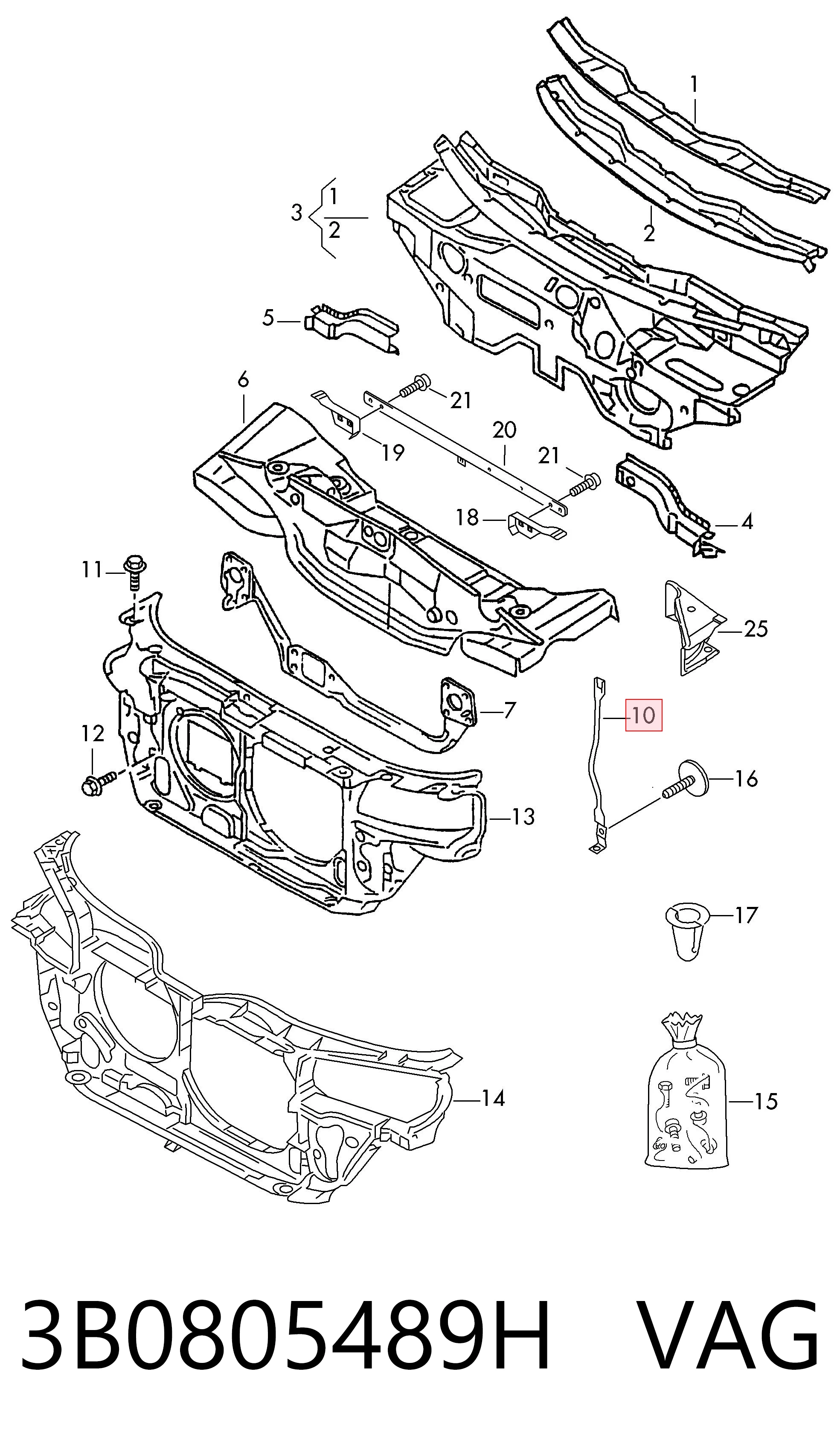 3B0805489H VAG
