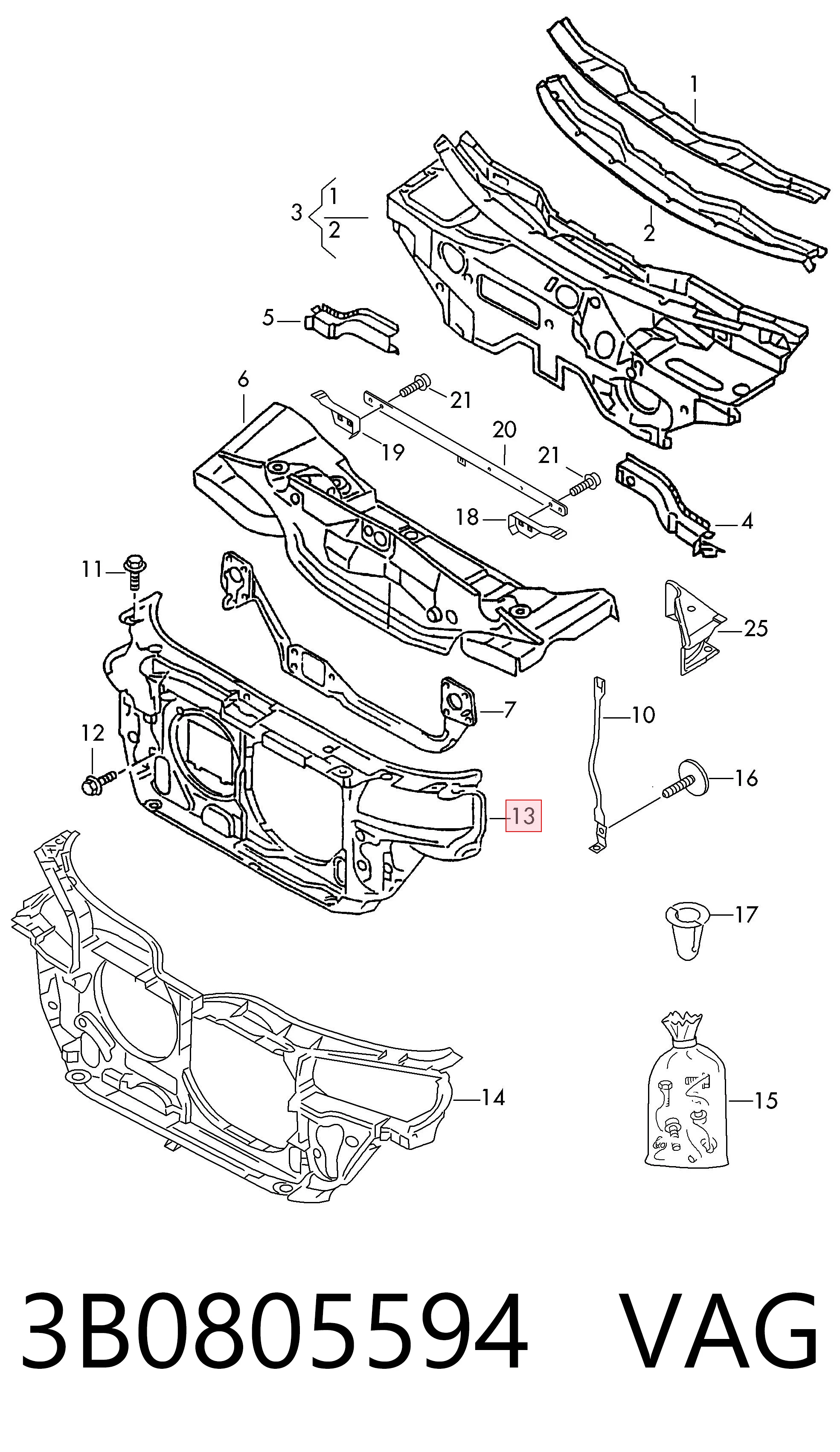 3B0805594 VAG