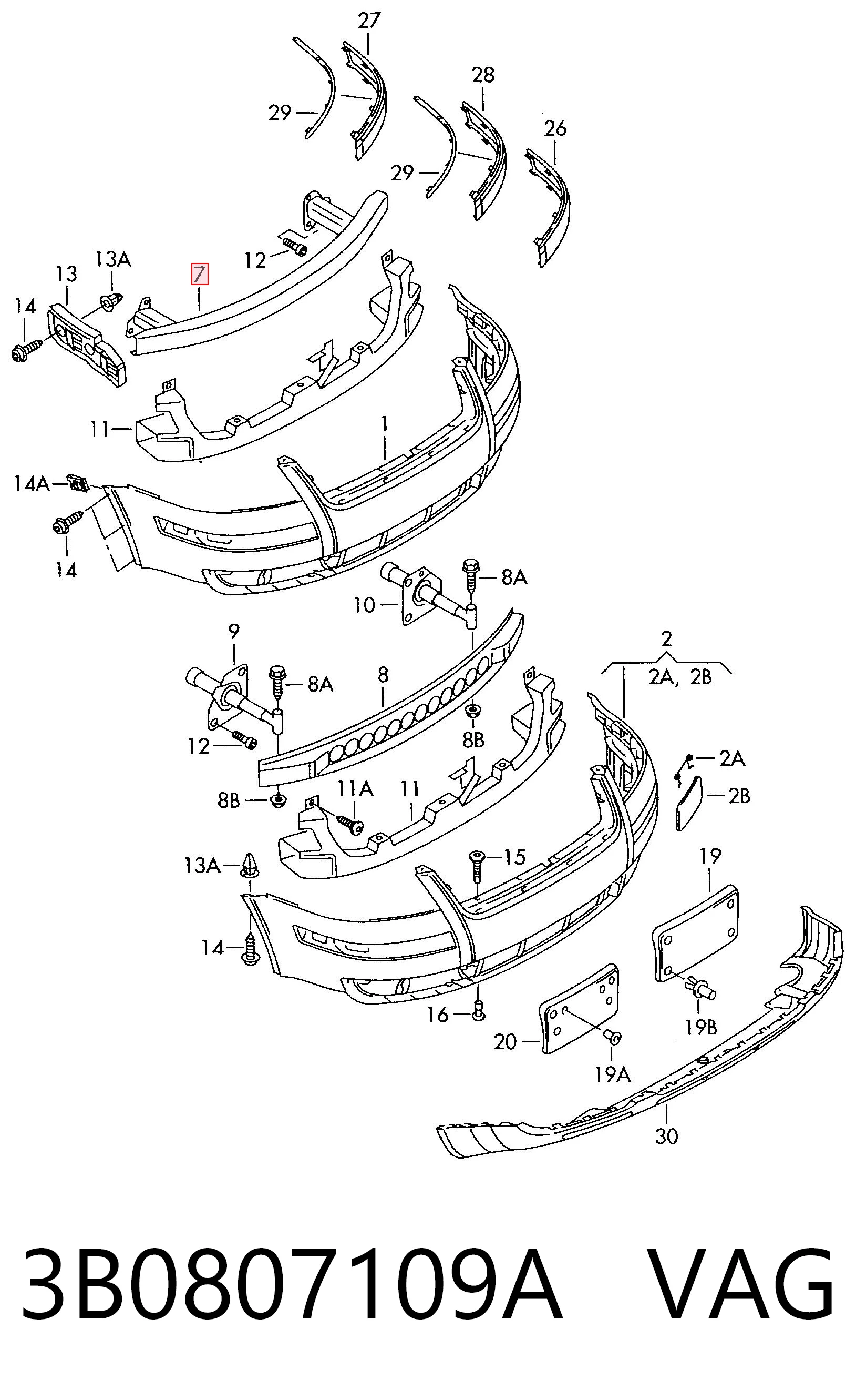 3B0807109A VAG