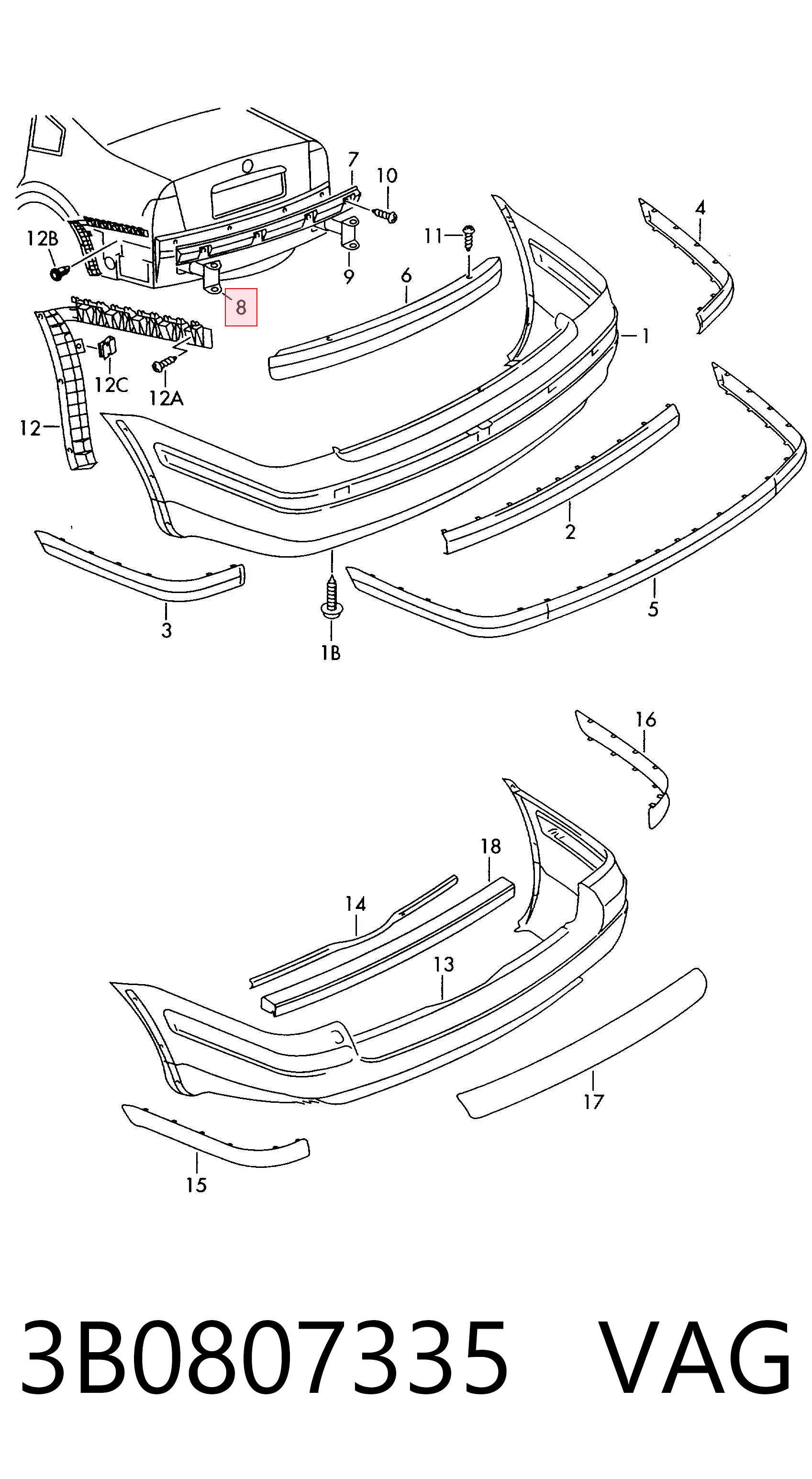 3B0807335 VAG