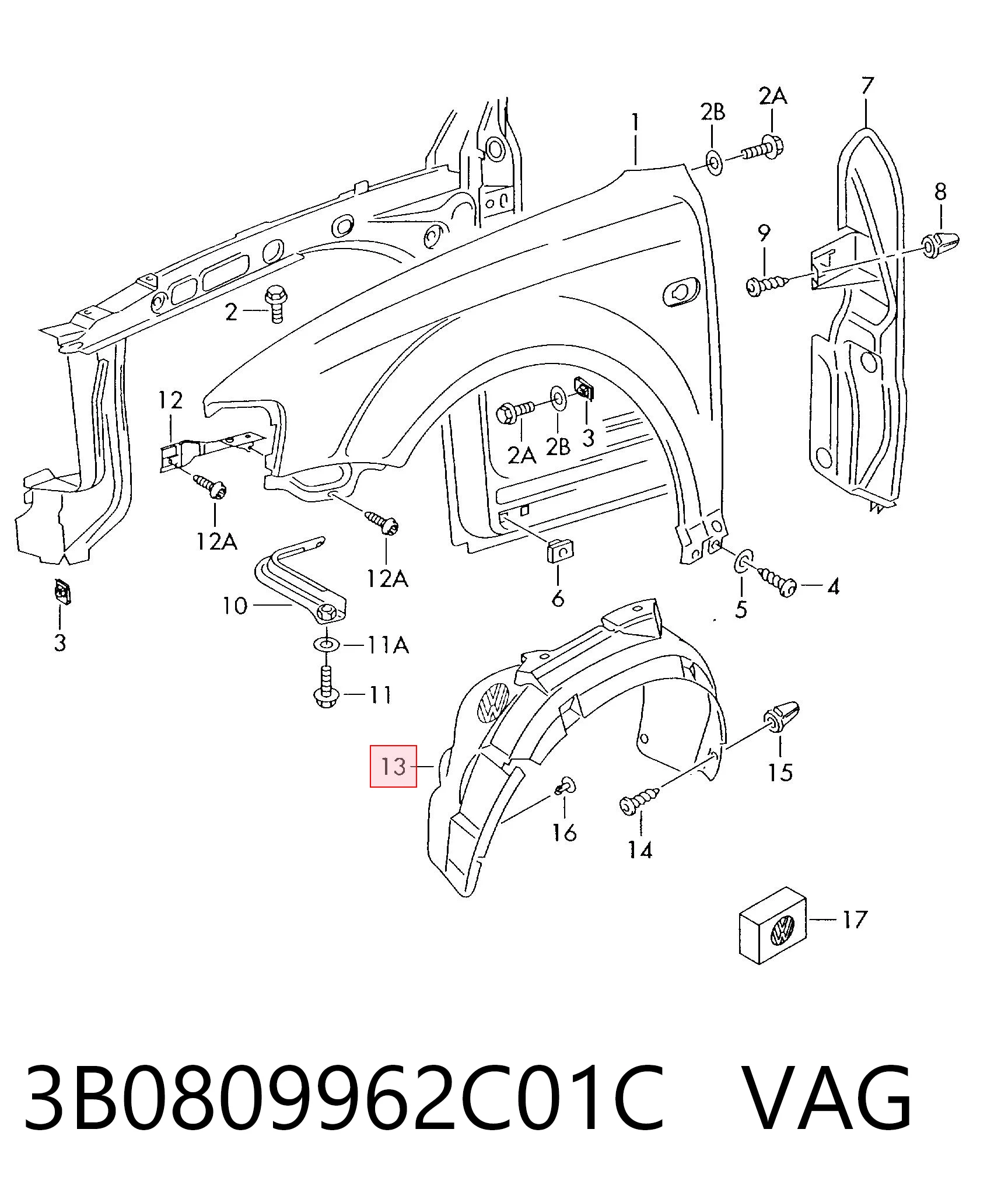 3B0809962C01C VAG