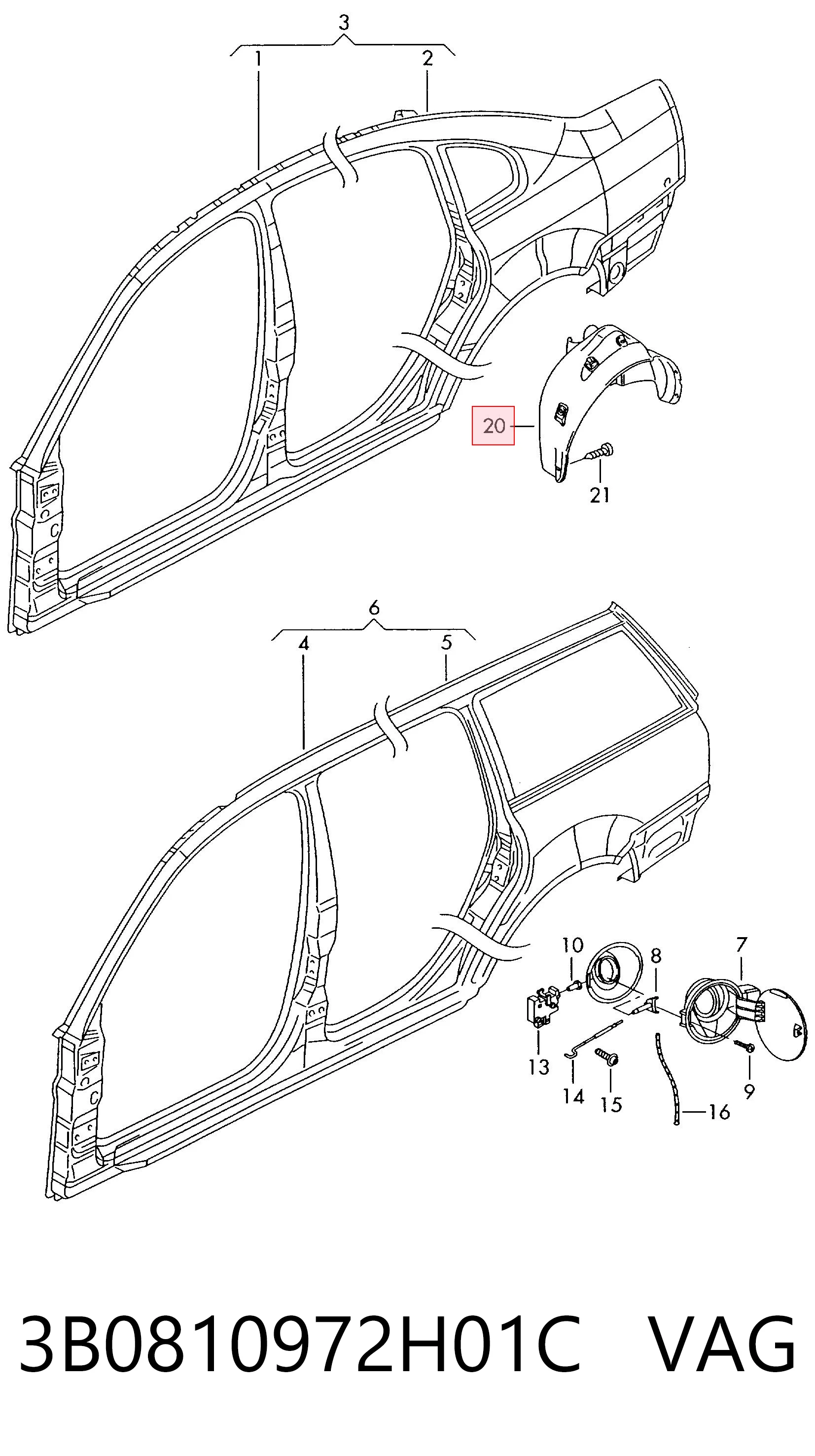 3B0810972H01C VAG
