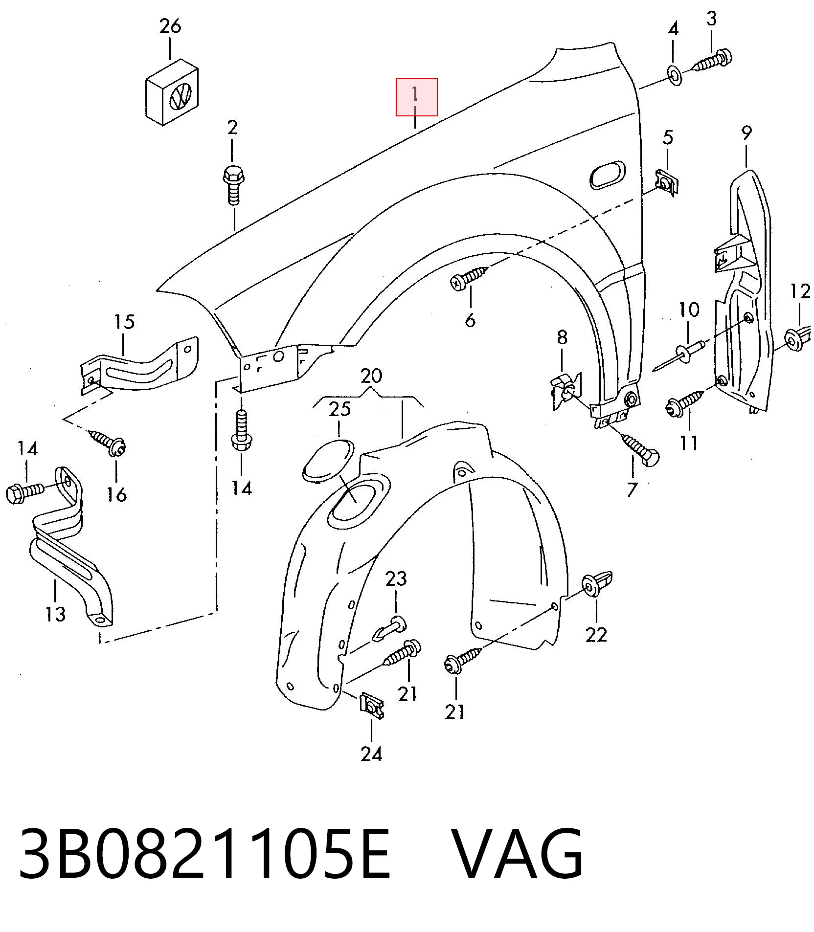 3B0821105E VAG