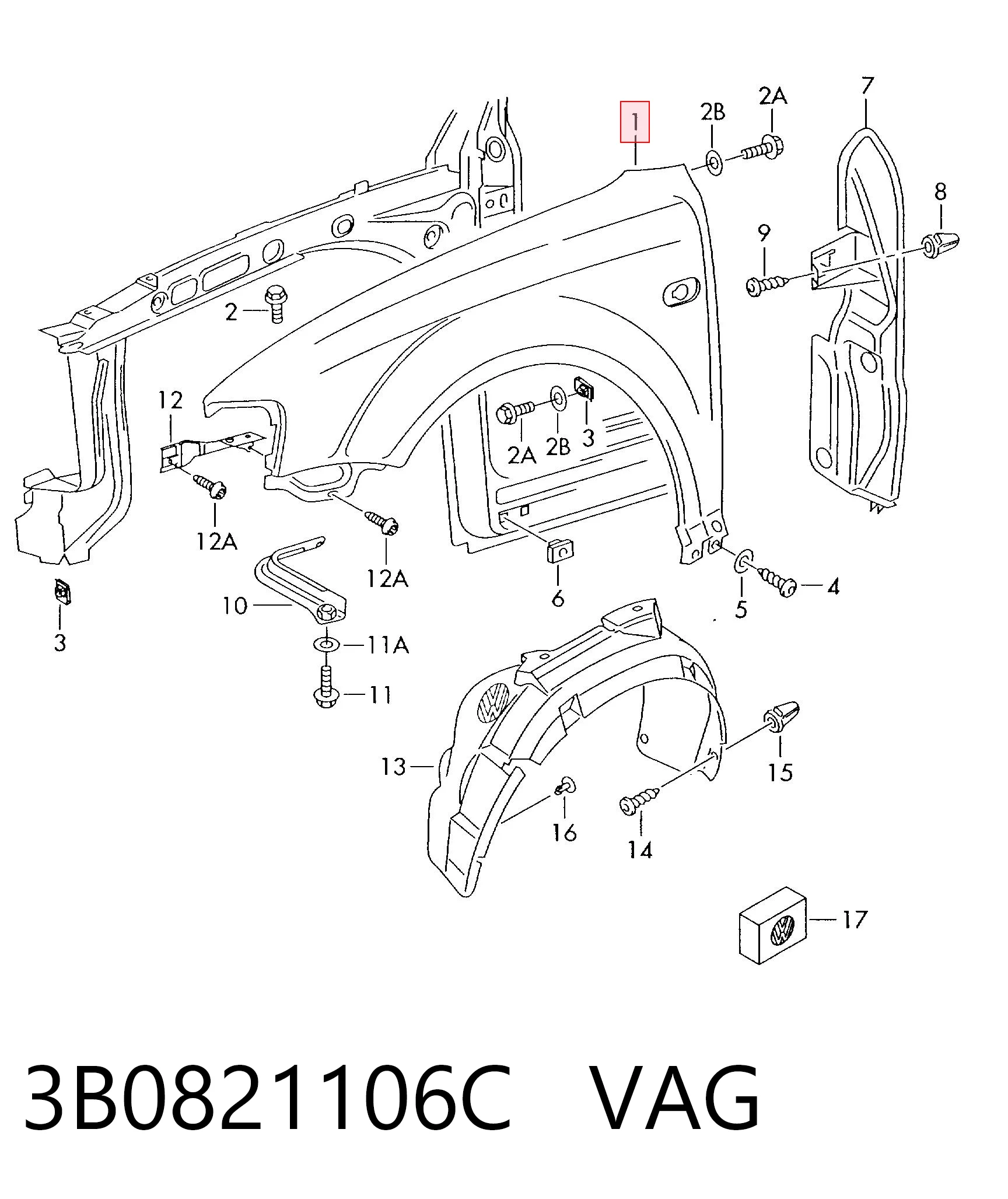 3B0821106C VAG