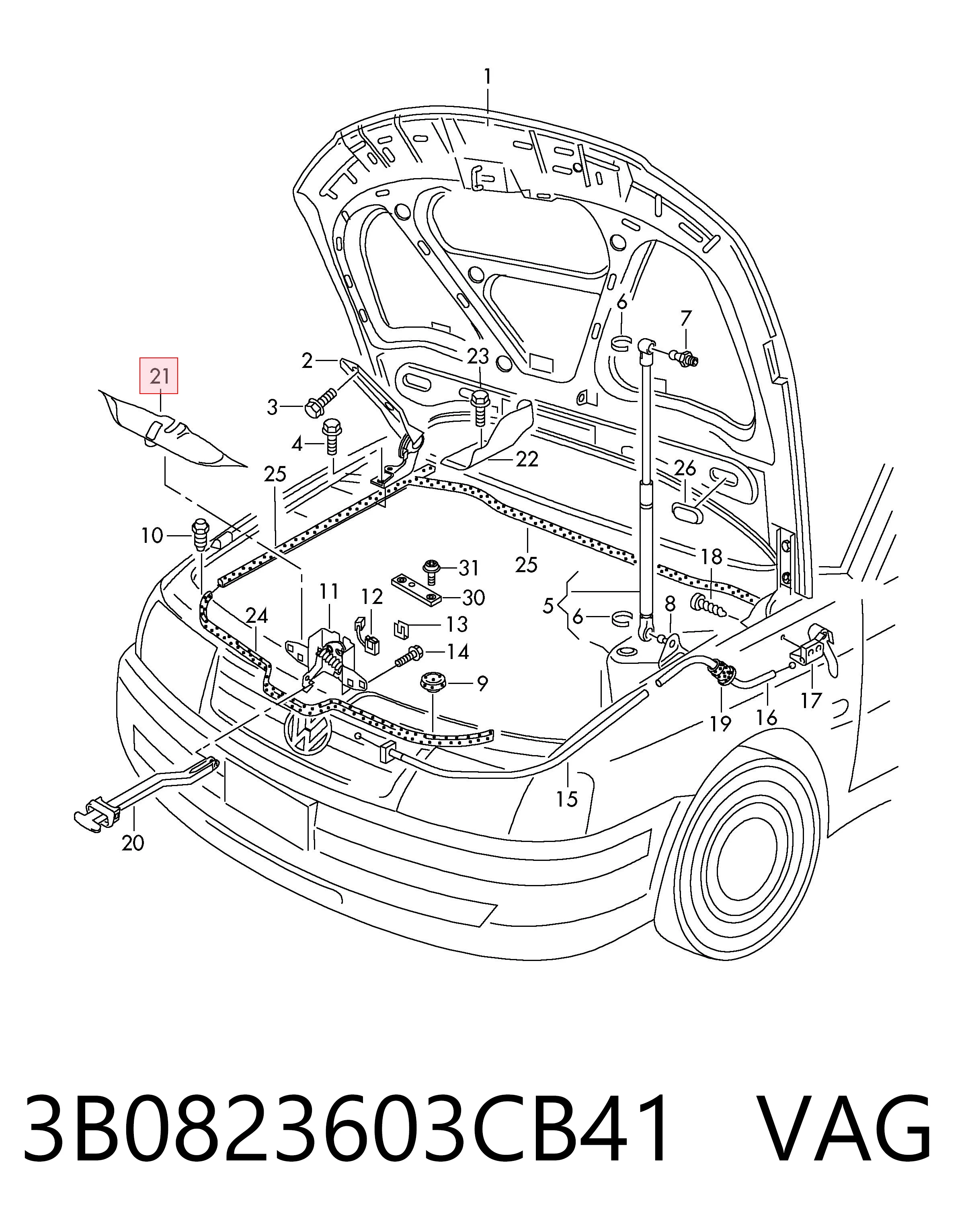 3B0823603CB41 VAG 