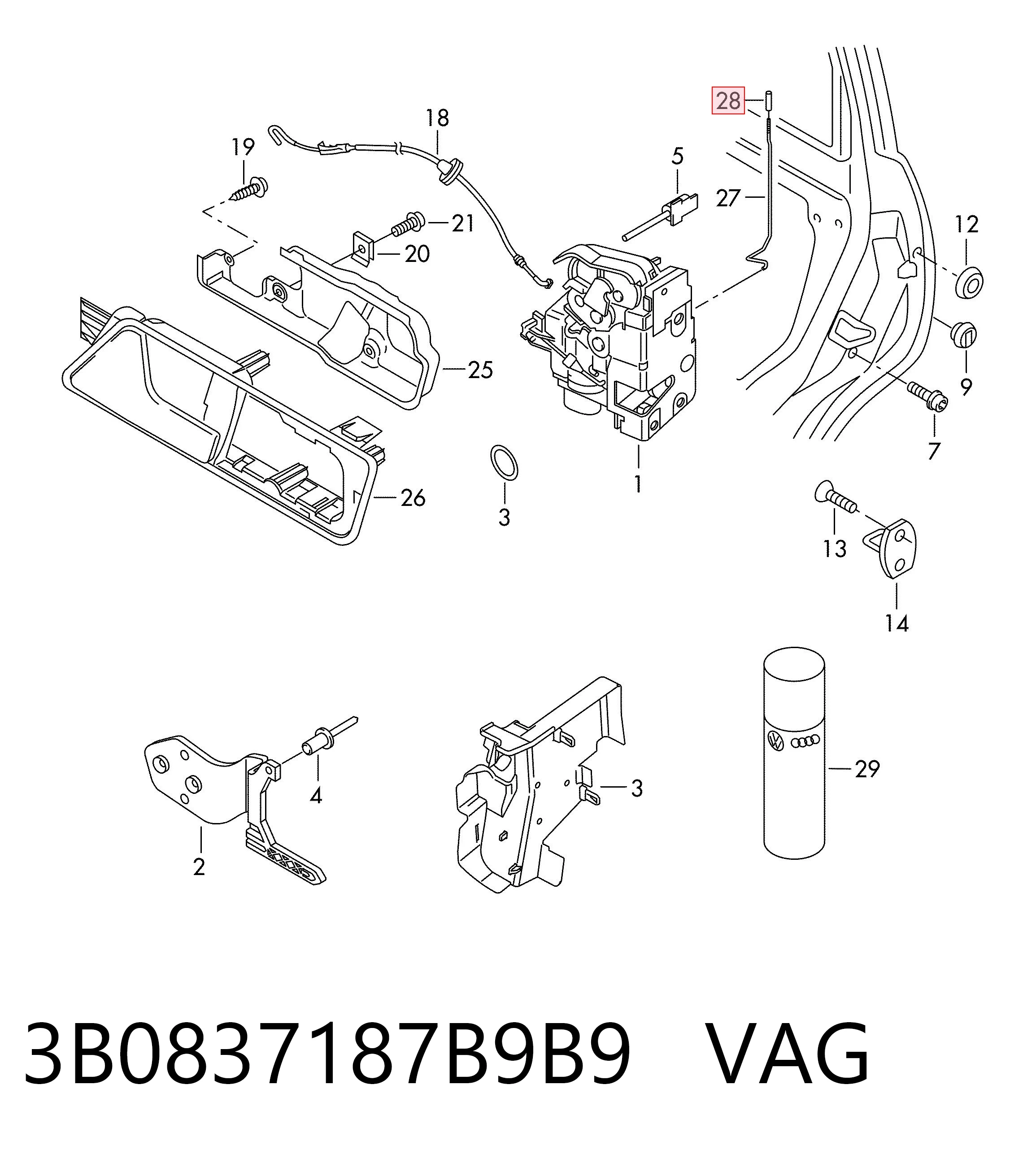 3B0837187B9B9 VAG
