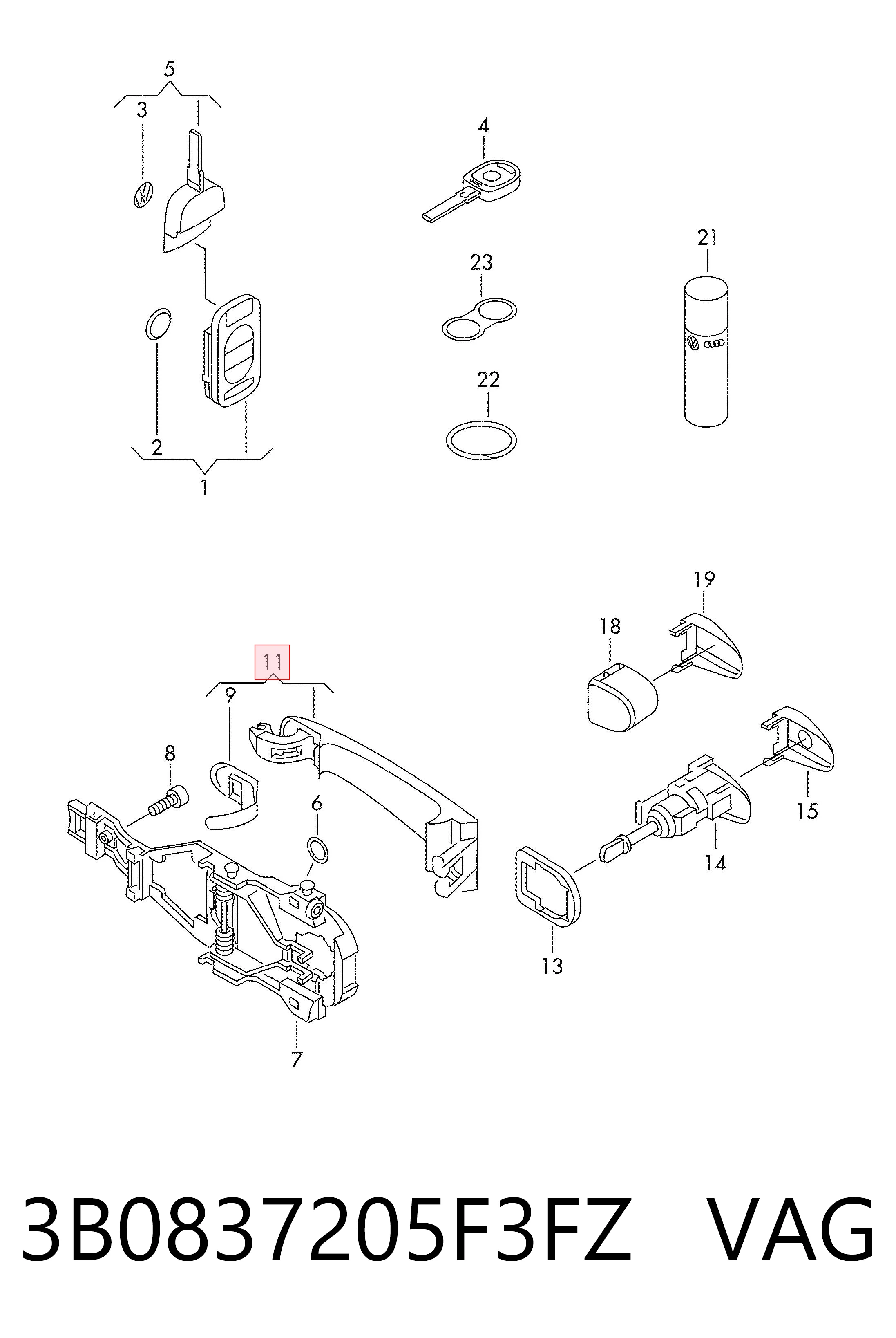 3B0837205F3FZ VAG 