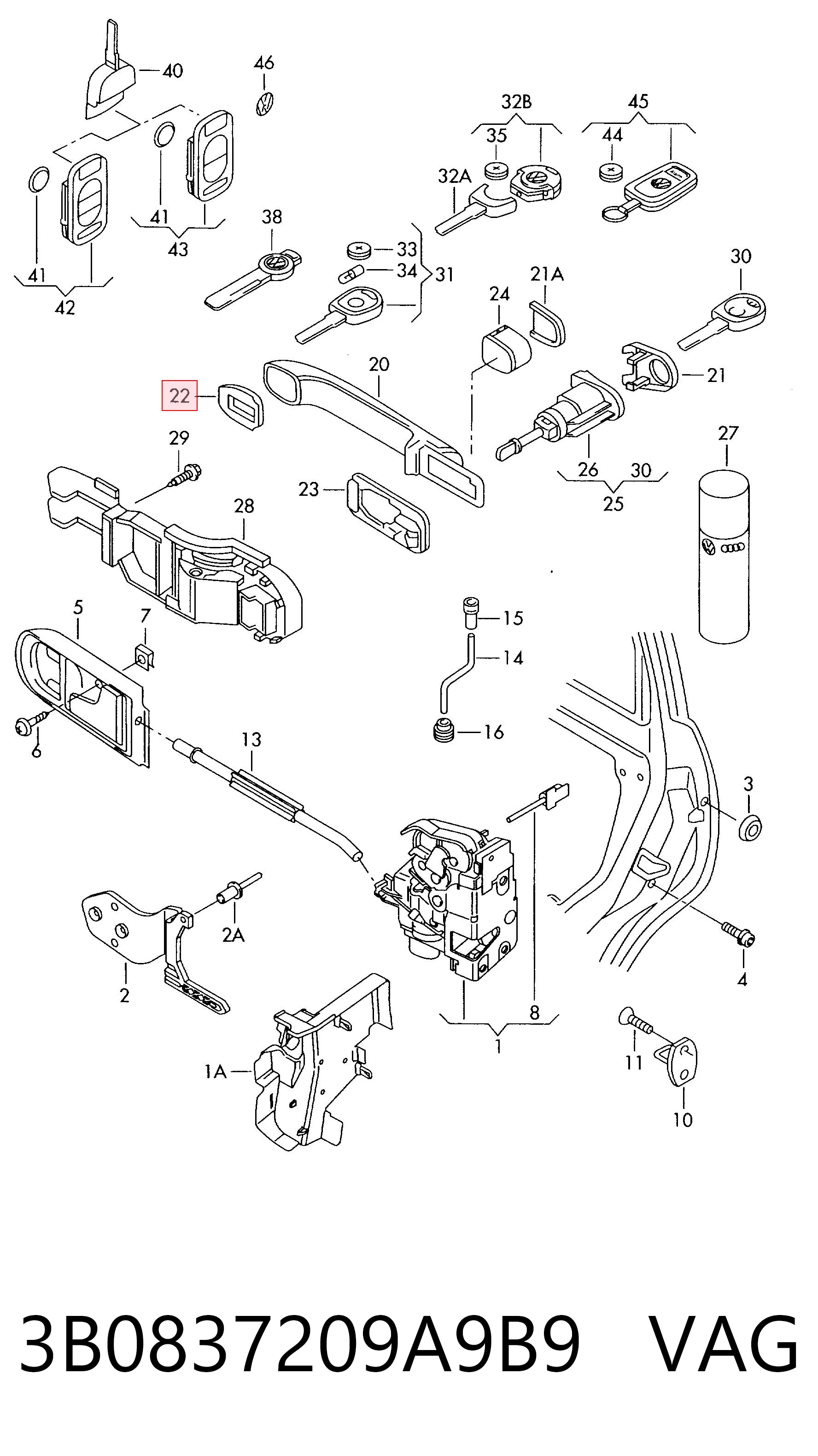 3B0837209A9B9 VAG