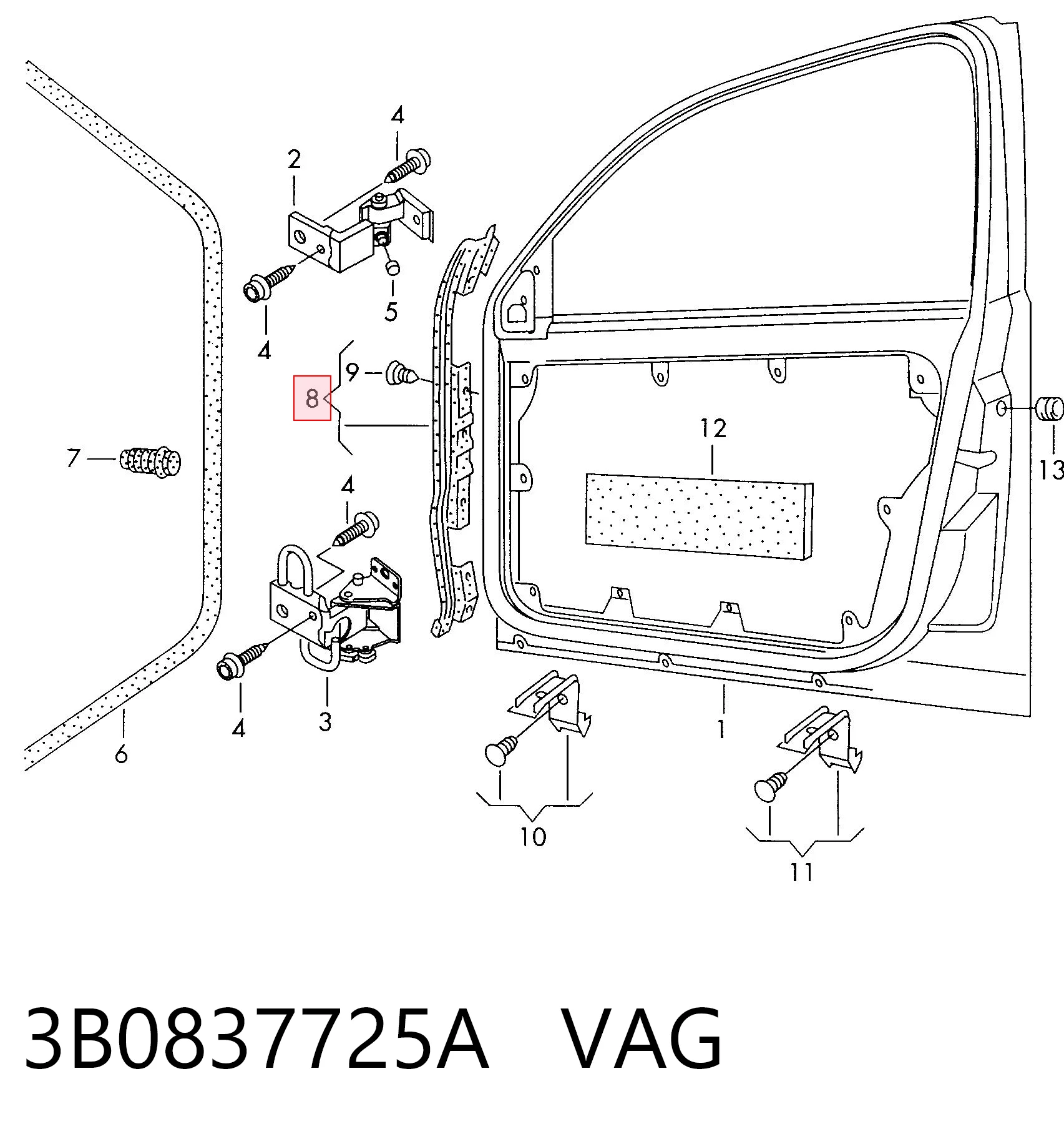 3B0837725A VAG 