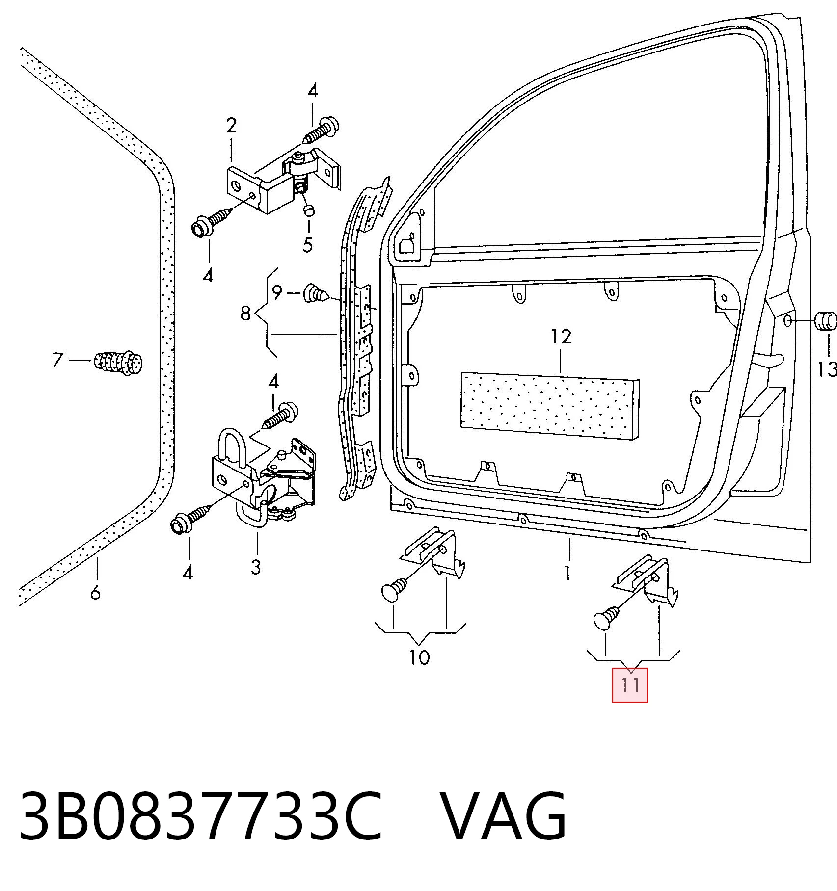 3B0837733C VAG