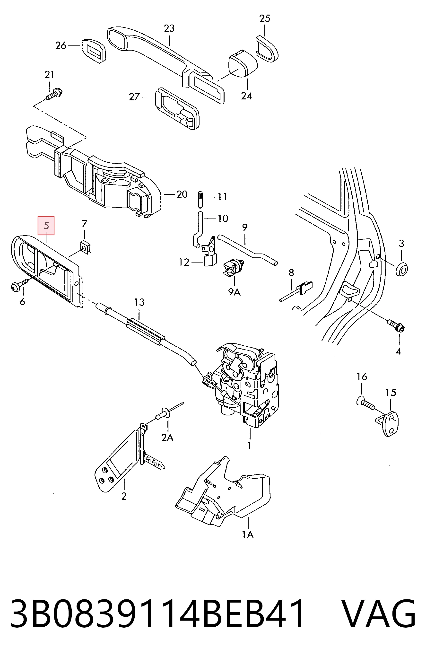 3B0839114BEB41 VAG