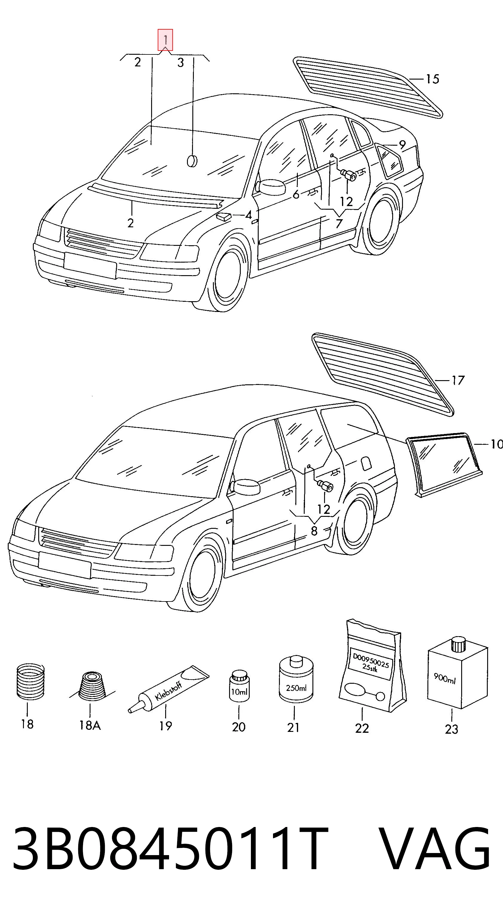 3B0845011T VAG