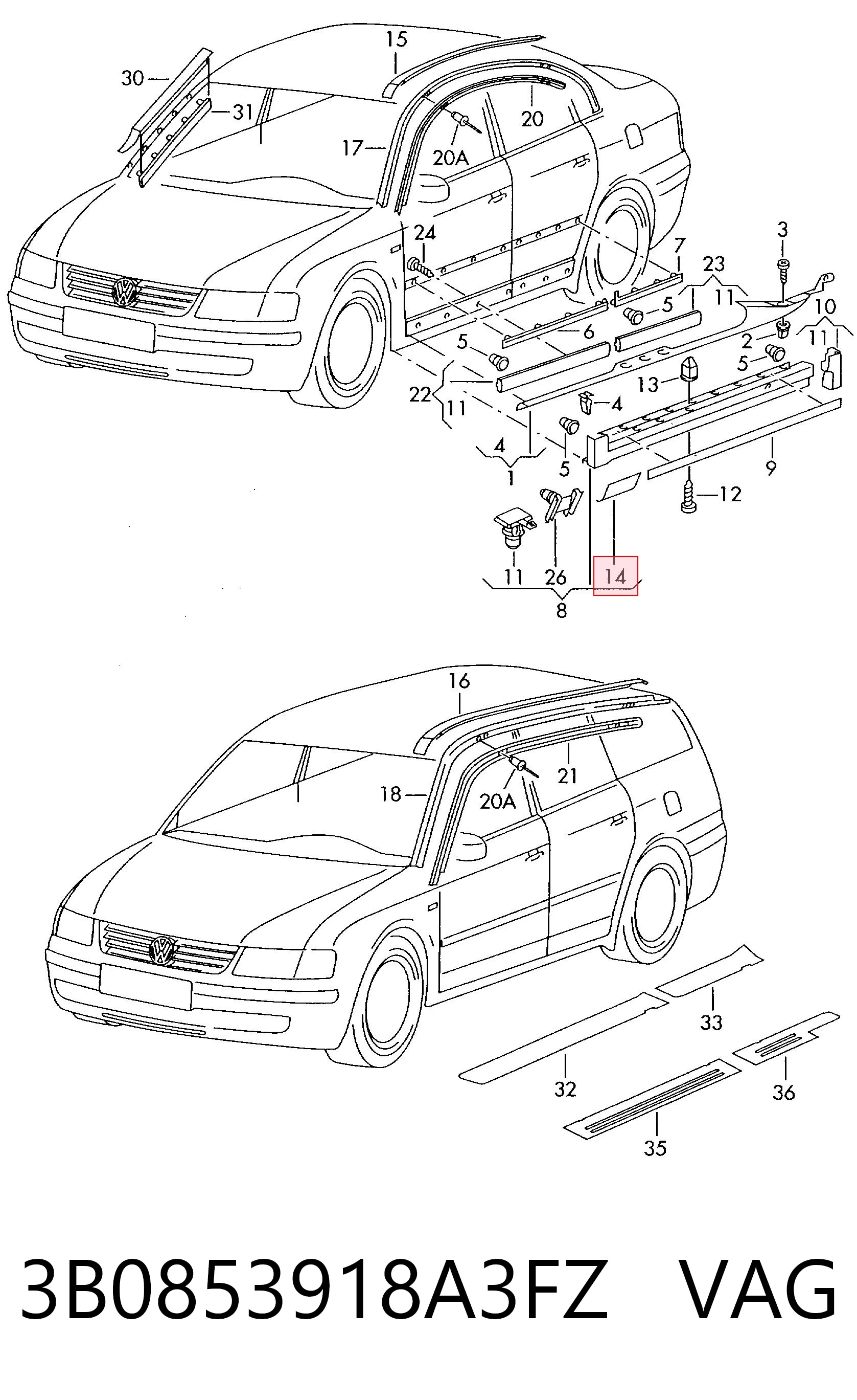 3B0853918A3FZ VAG
