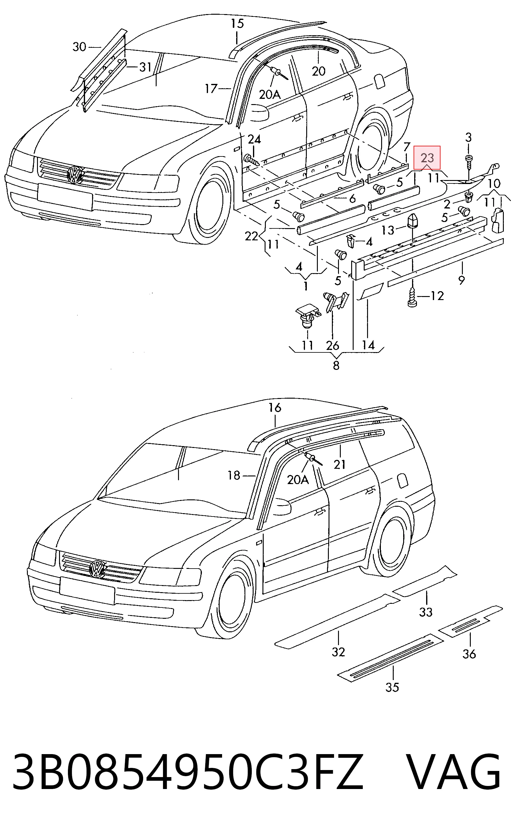 3B0854950C3FZ VAG