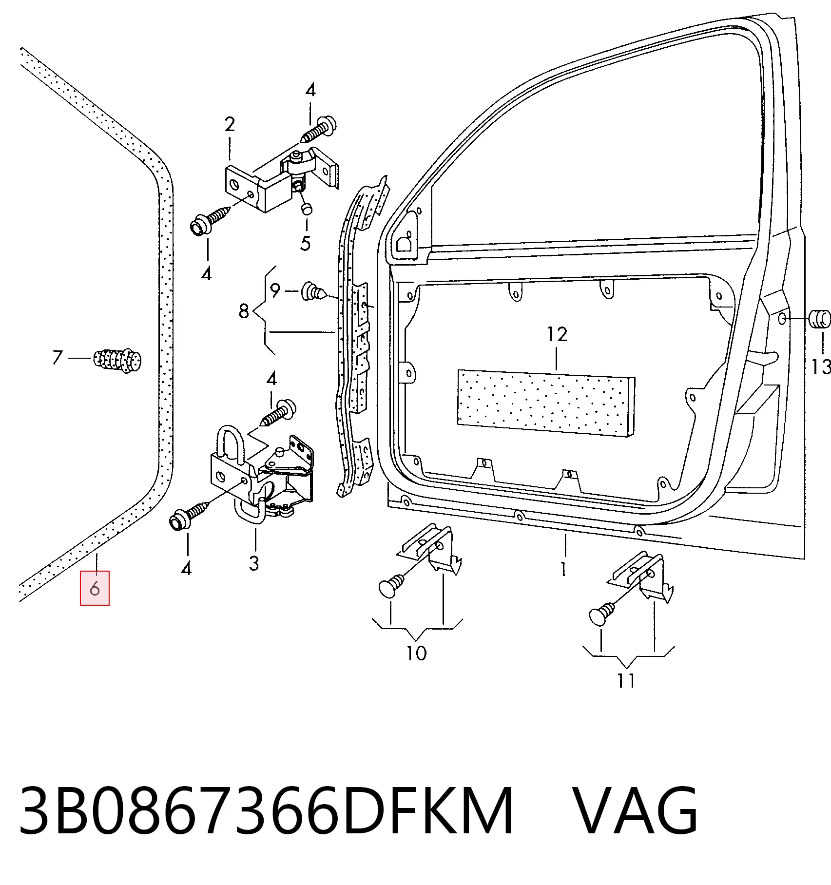 3B0867366DFKM VAG